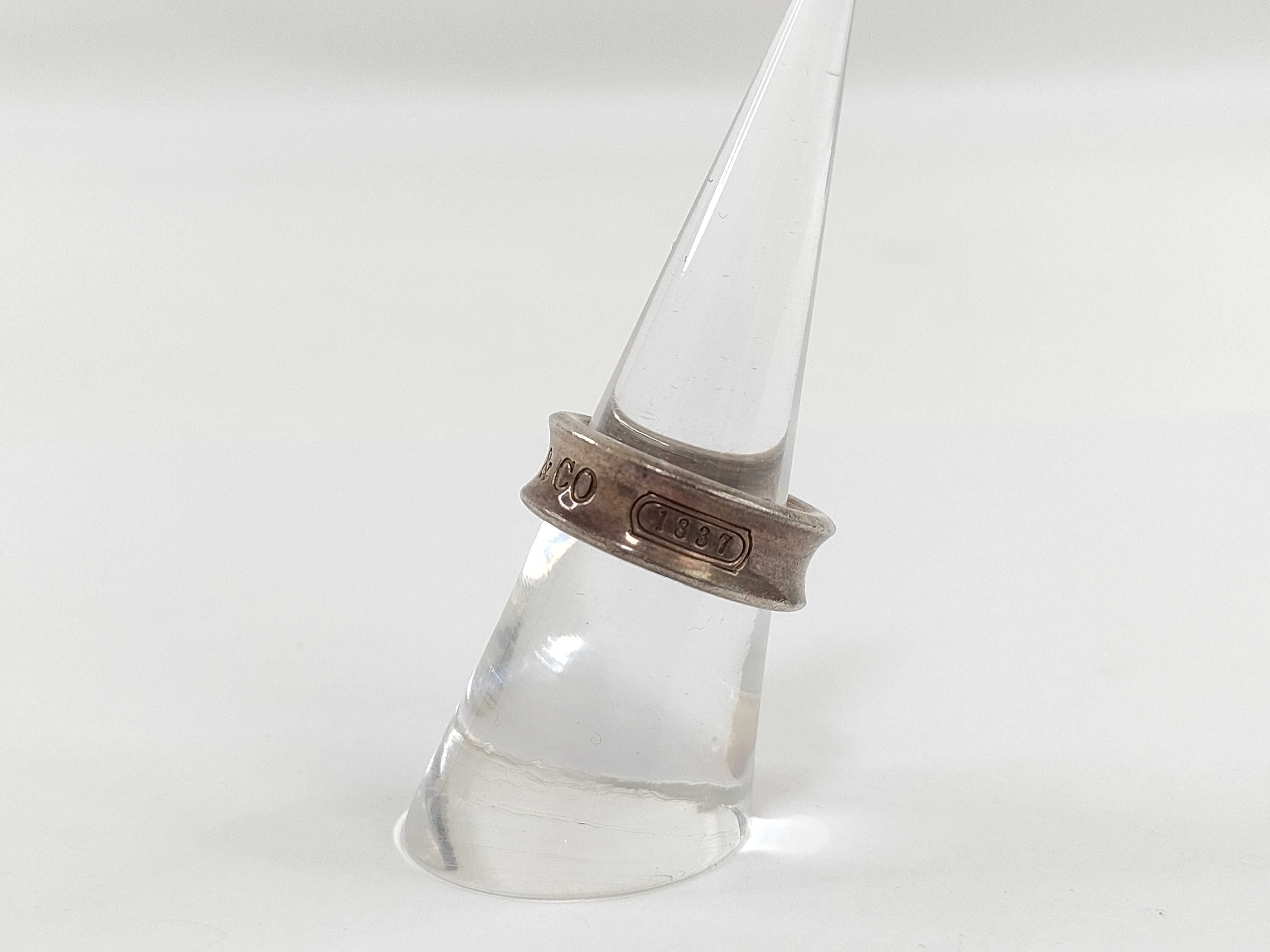 【水曜終了】(10221_0406)Tiffany&Co. ナローリング 1837 SV925 7.4g リング