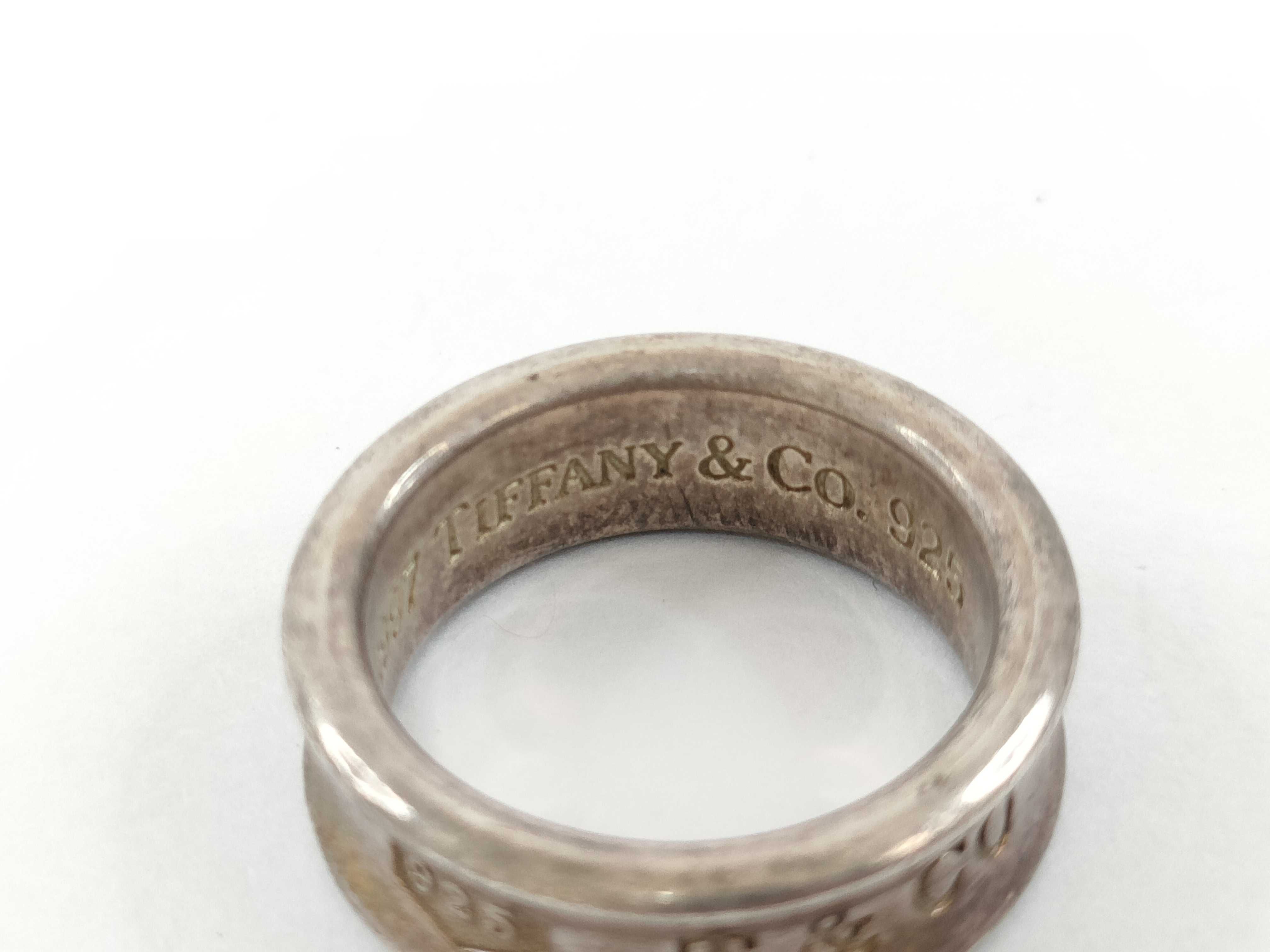 【水曜終了】(10221_0406)Tiffany&Co. ナローリング 1837 SV925 7.4g リング