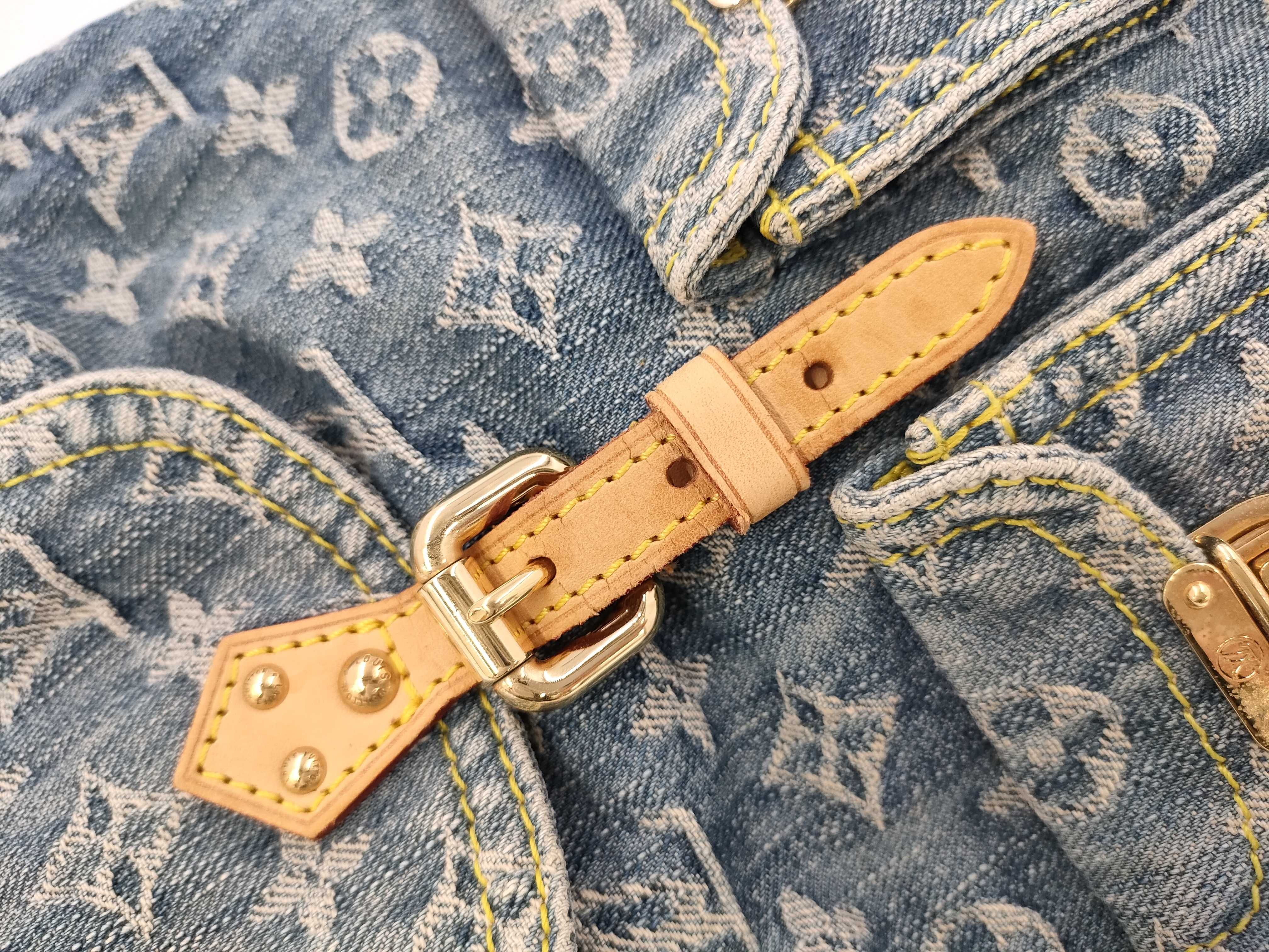 【水曜終了】(10229_0204)LOUIS VUITTON モノグラム デニム サックアド リュックサック