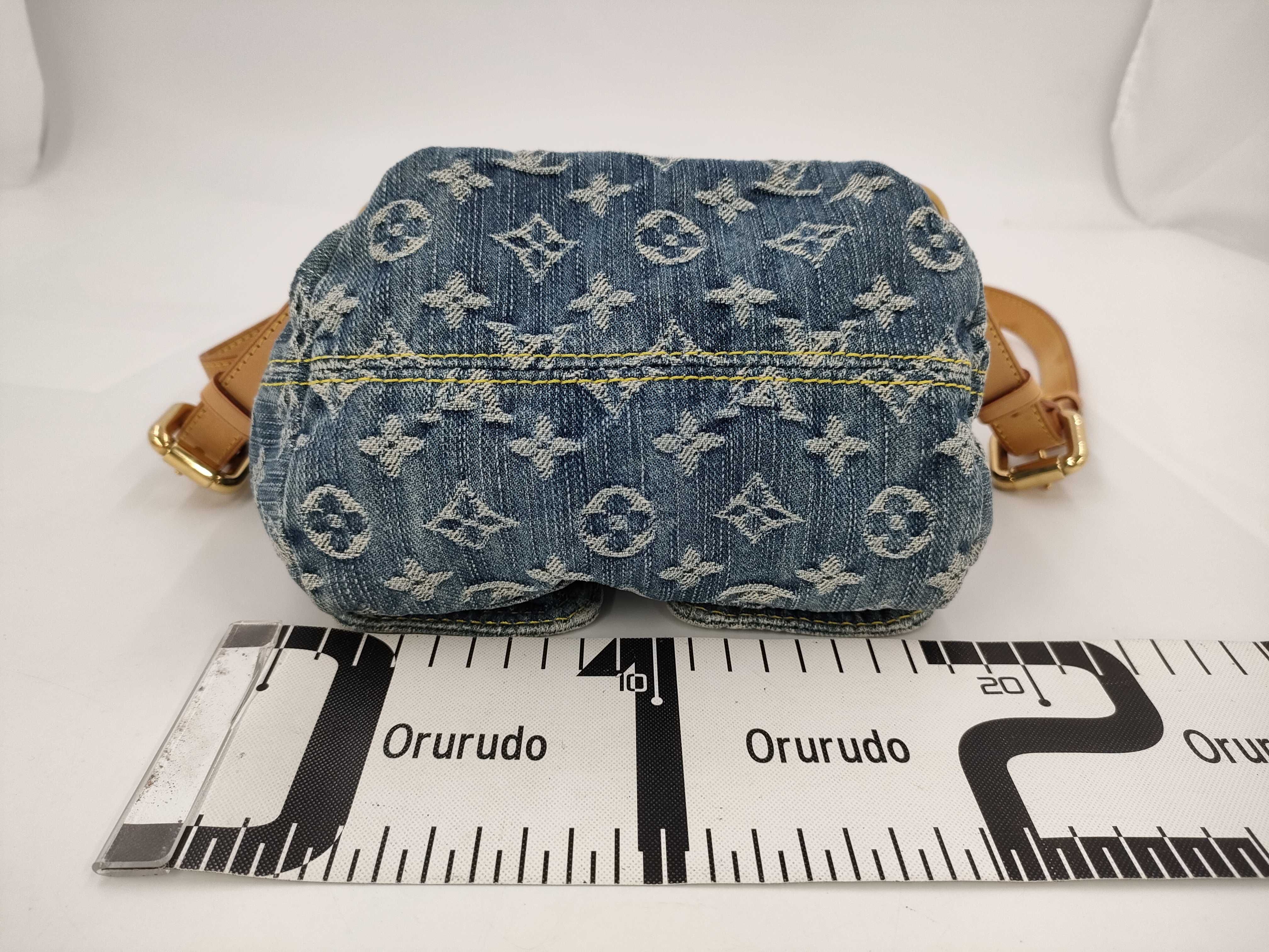【水曜終了】(10229_0204)LOUIS VUITTON モノグラム デニム サックアド リュックサック