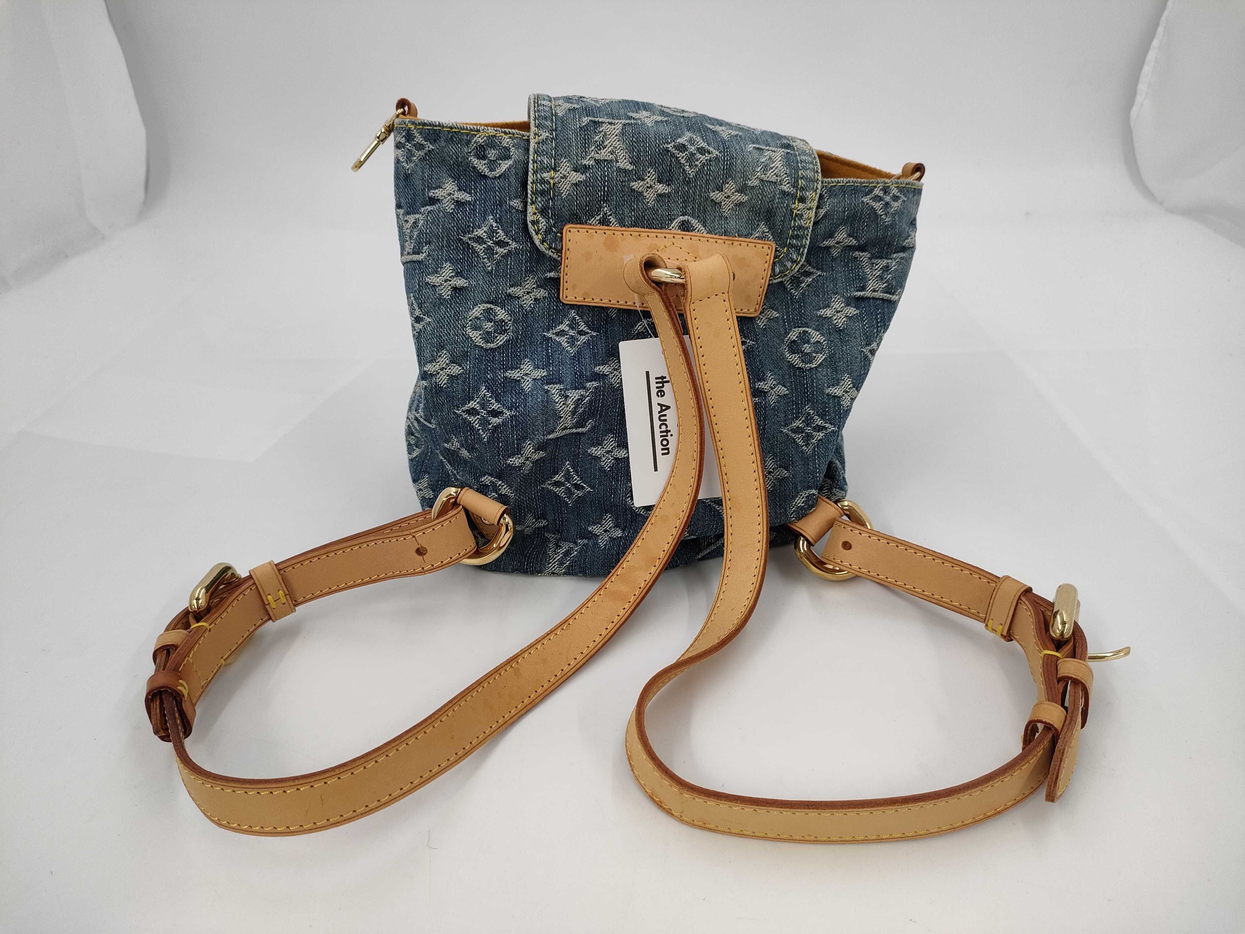 【水曜終了】(10229_0204)LOUIS VUITTON モノグラム デニム サックアド リュックサック