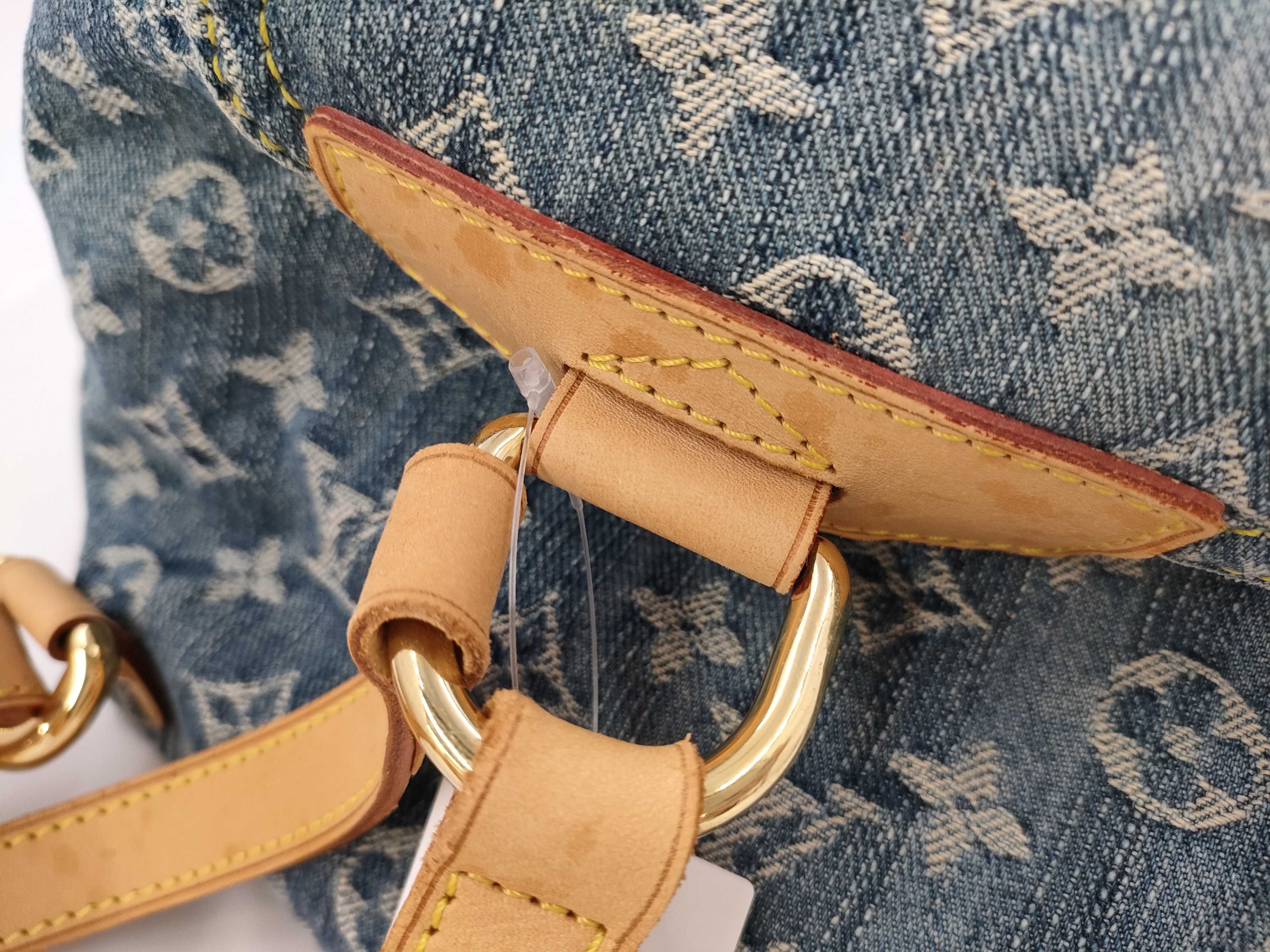 【水曜終了】(10229_0204)LOUIS VUITTON モノグラム デニム サックアド リュックサック