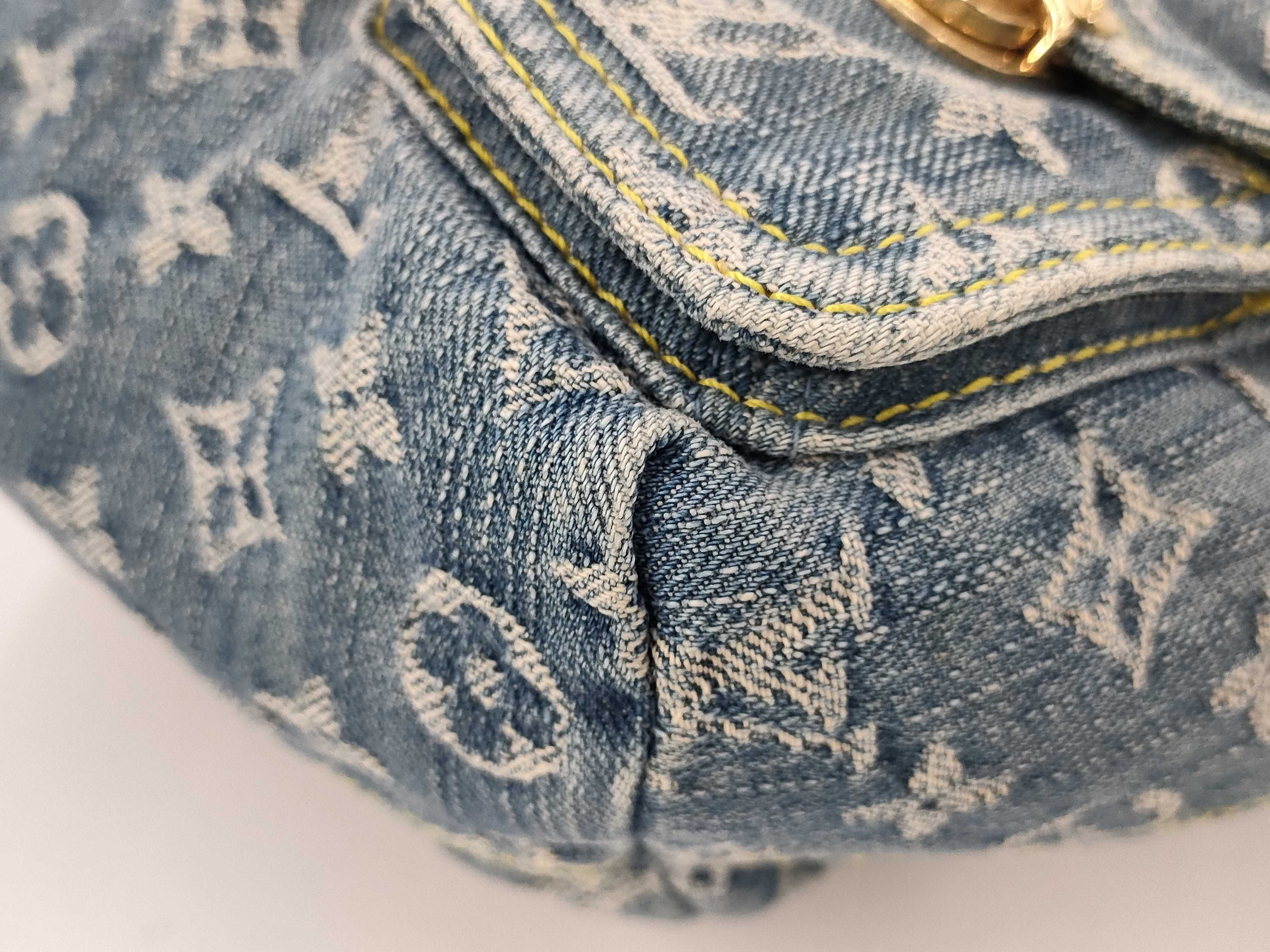 【水曜終了】(10229_0204)LOUIS VUITTON モノグラム デニム サックアド リュックサック