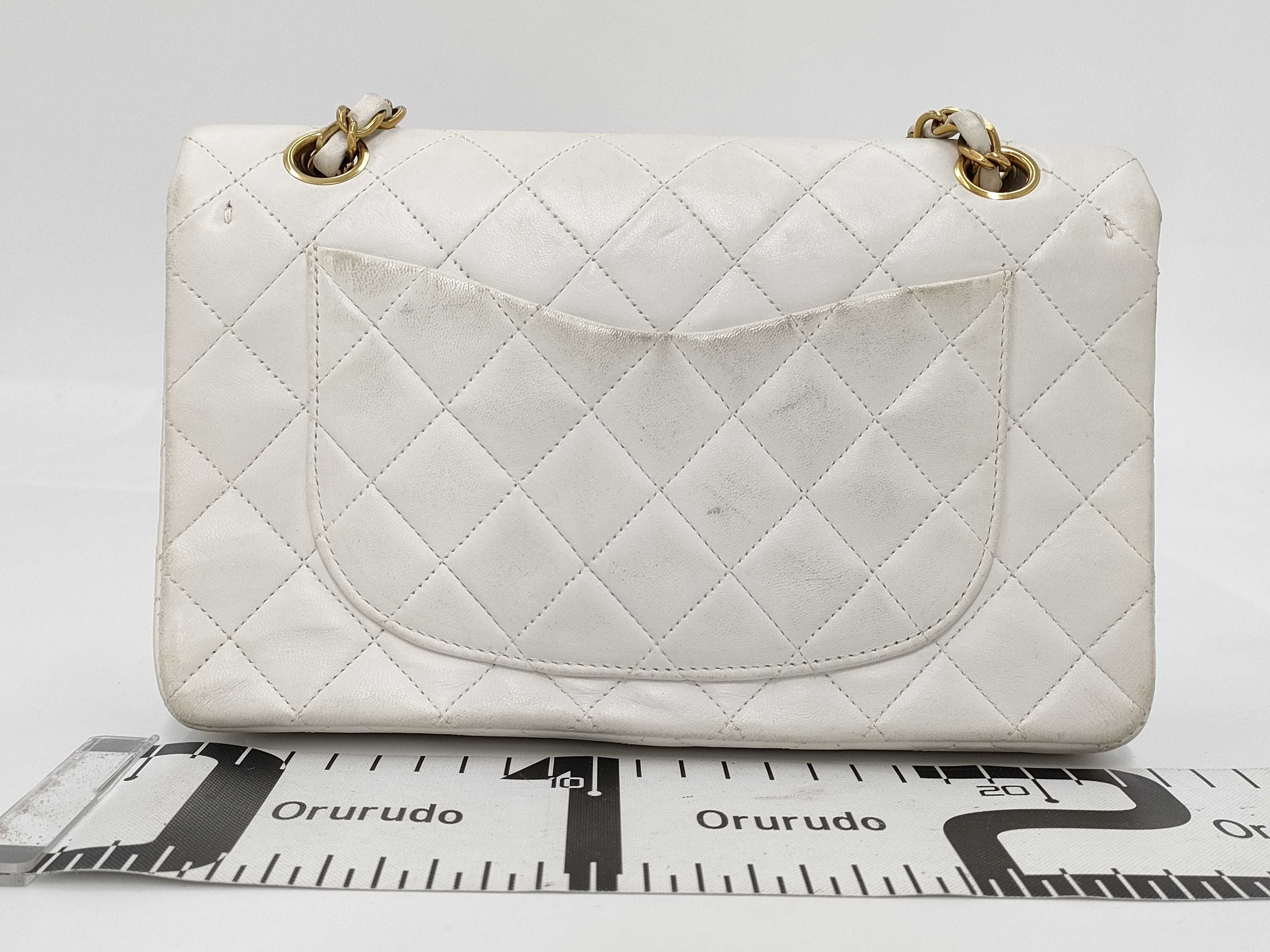 【水曜終了】(10228_0073)CHANEL ラムスキン マトラッセ Wフラップ ショルダーバッグ