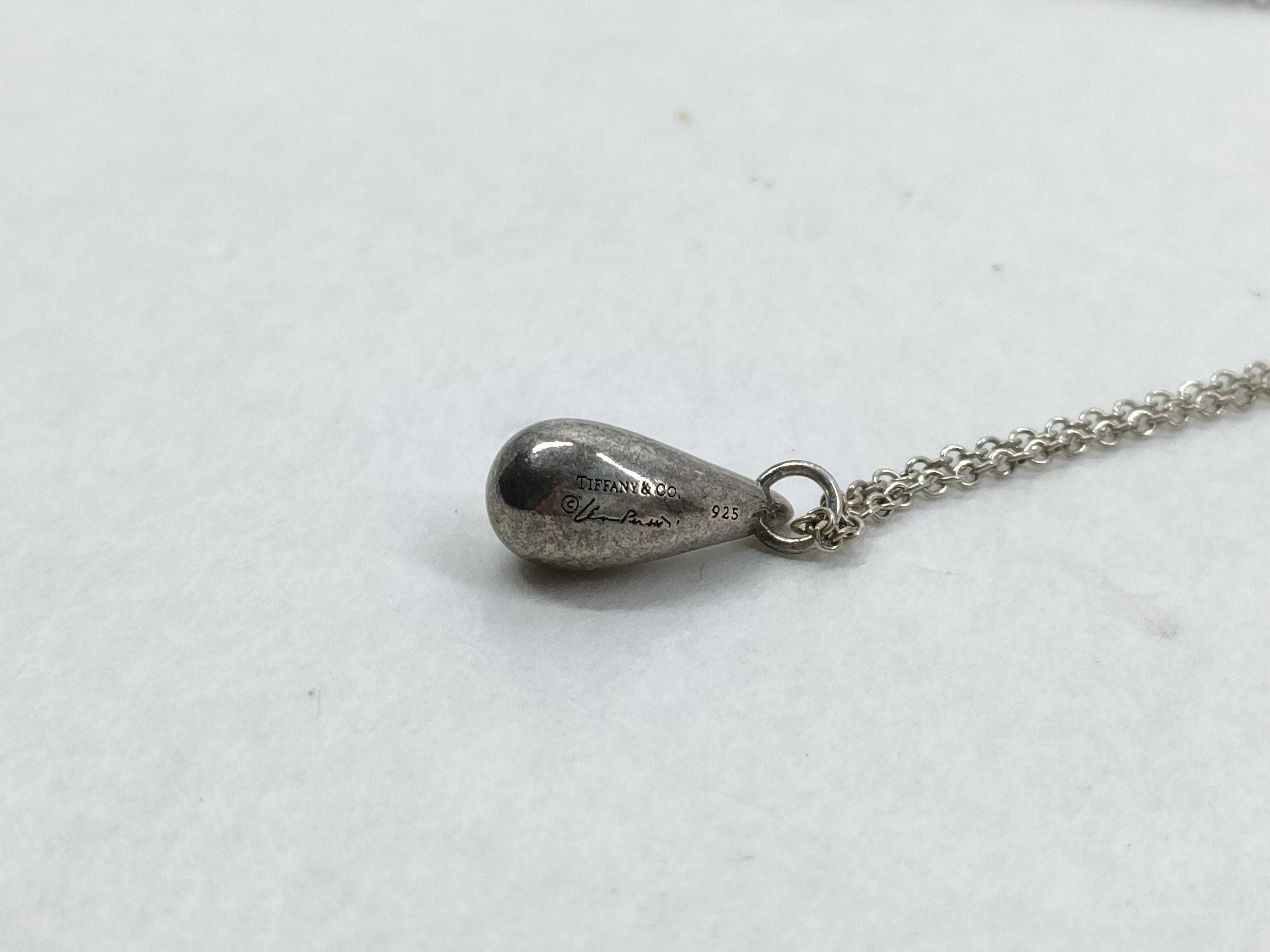 【水曜終了】(10221_0408)Tiffany&Co. ティアドロップ ドロップ ネックレス 925 ネックレス