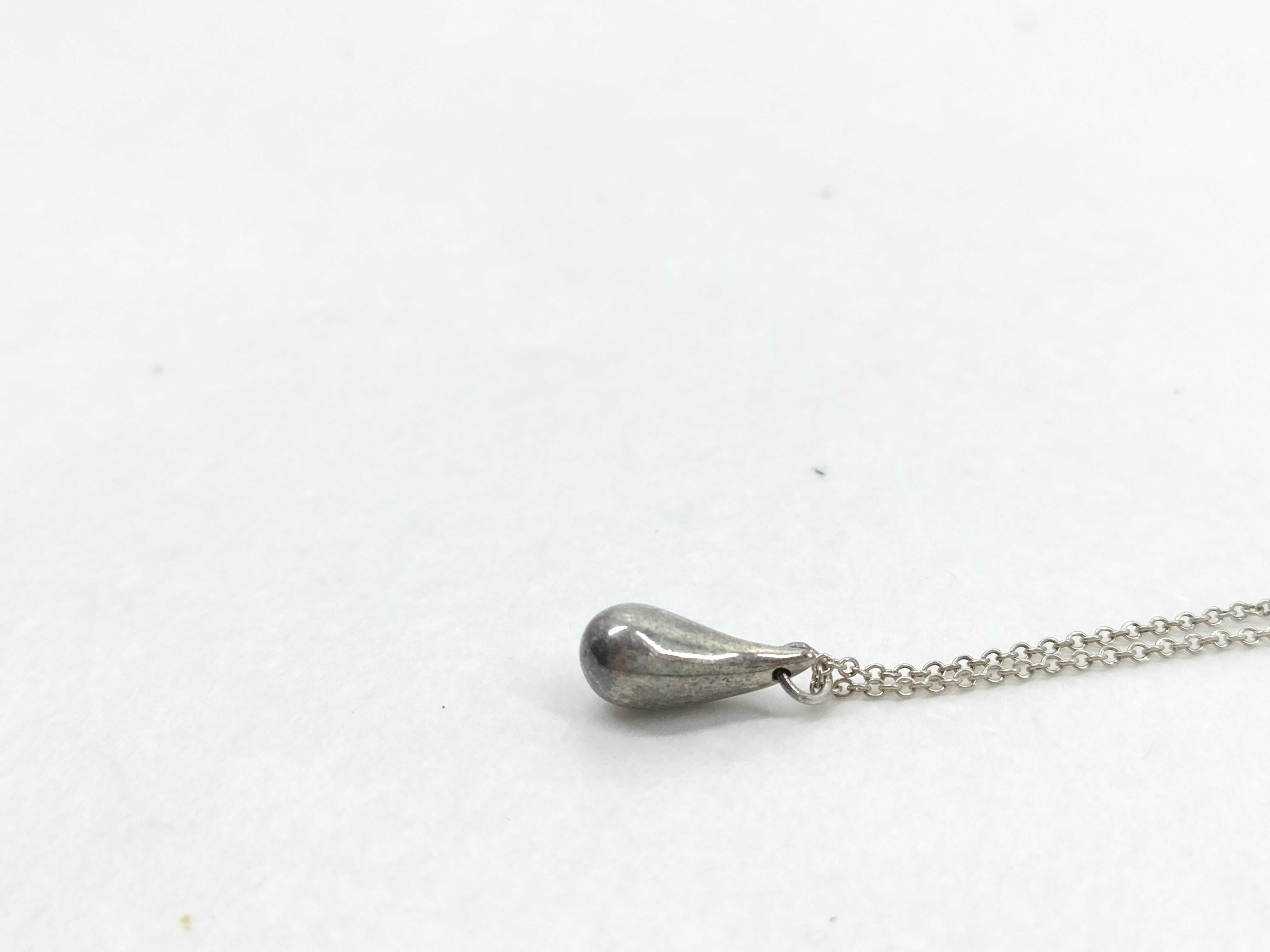 【水曜終了】(10221_0408)Tiffany&Co. ティアドロップ ドロップ ネックレス 925 ネックレス