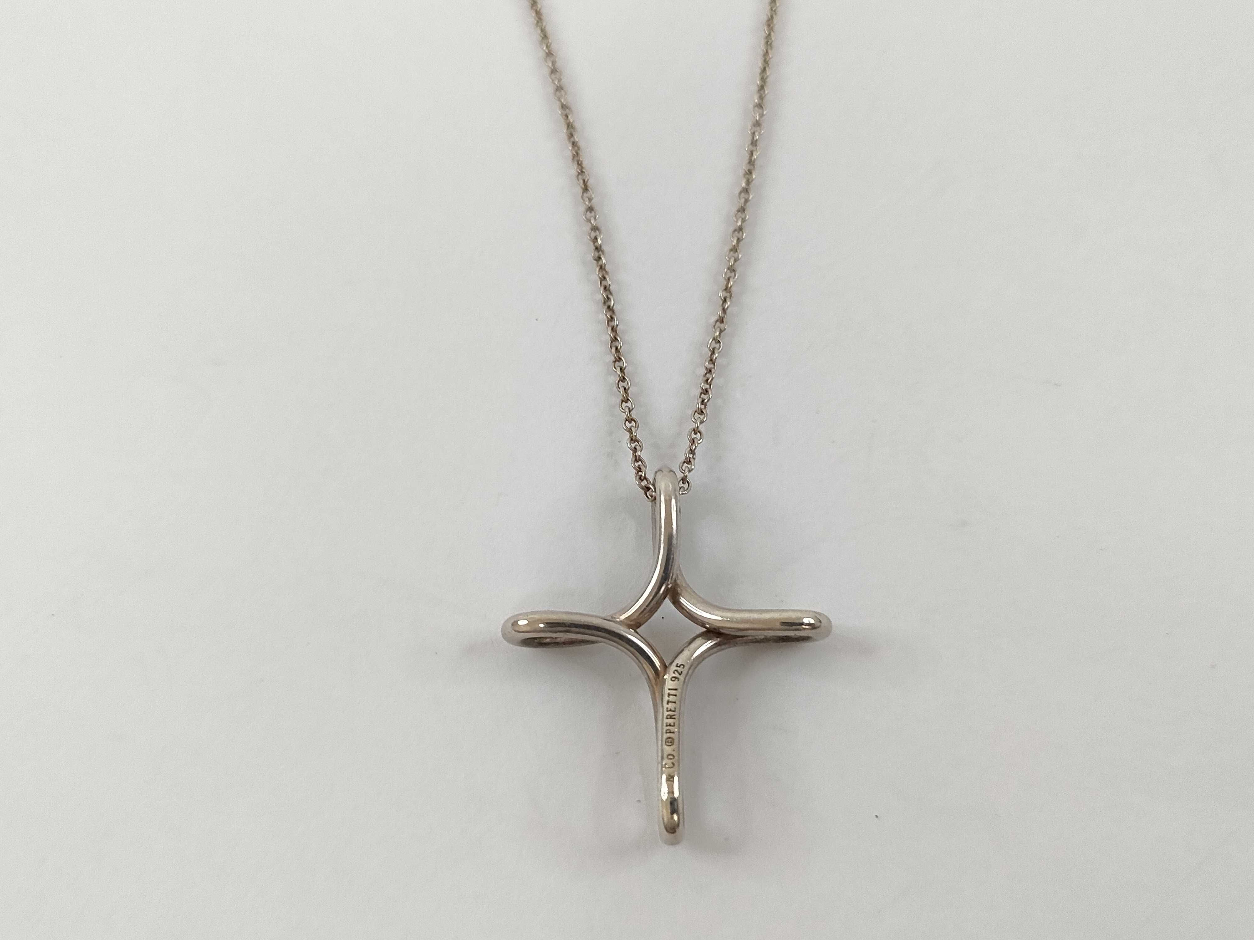 【水曜終了】(10221_0409)Tiffany&Co. クロスモチーフ ネックレス ネックレス