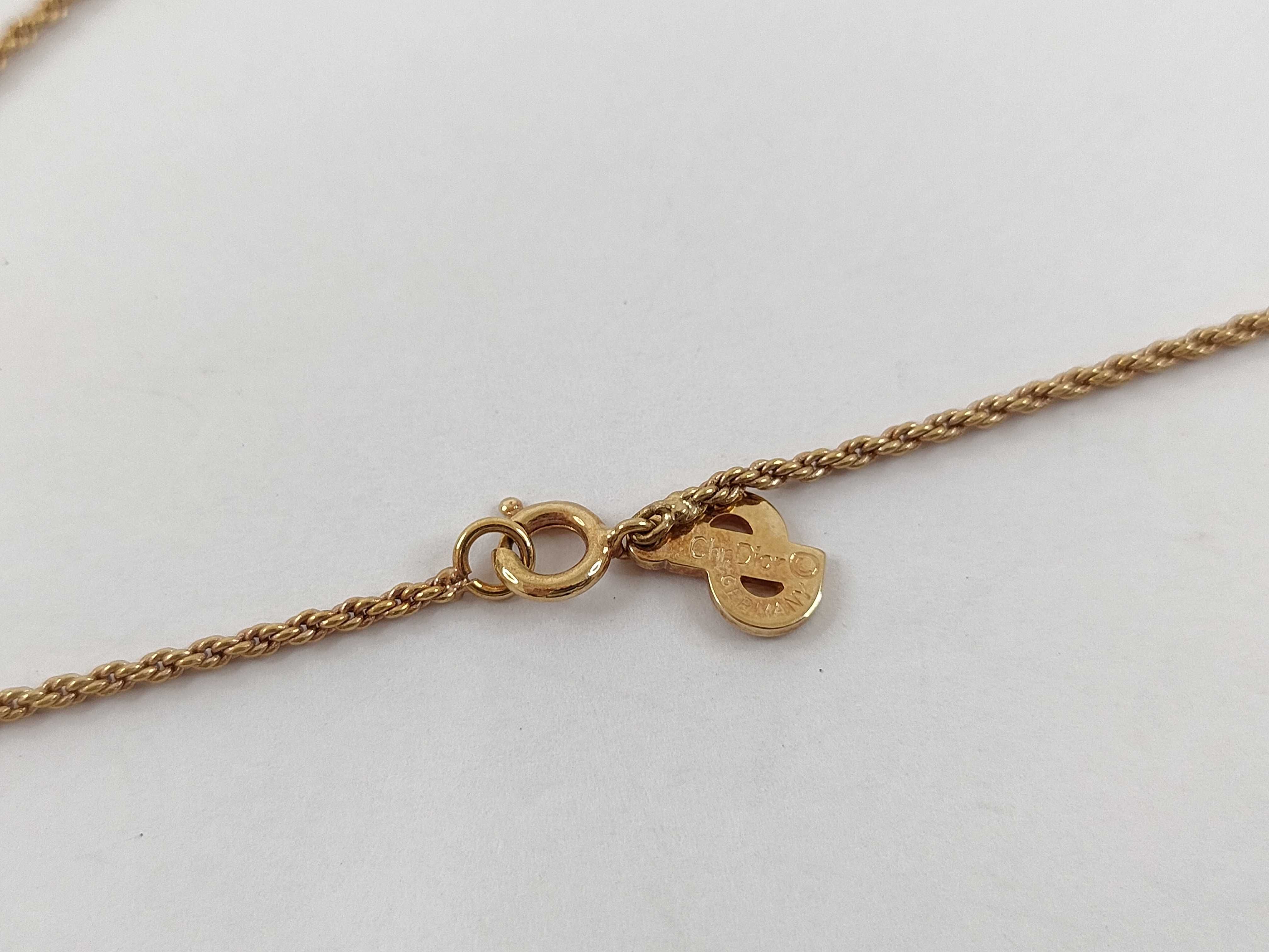 【水曜終了】(10221_0694)Dior CDロゴネックレス ネックレス
