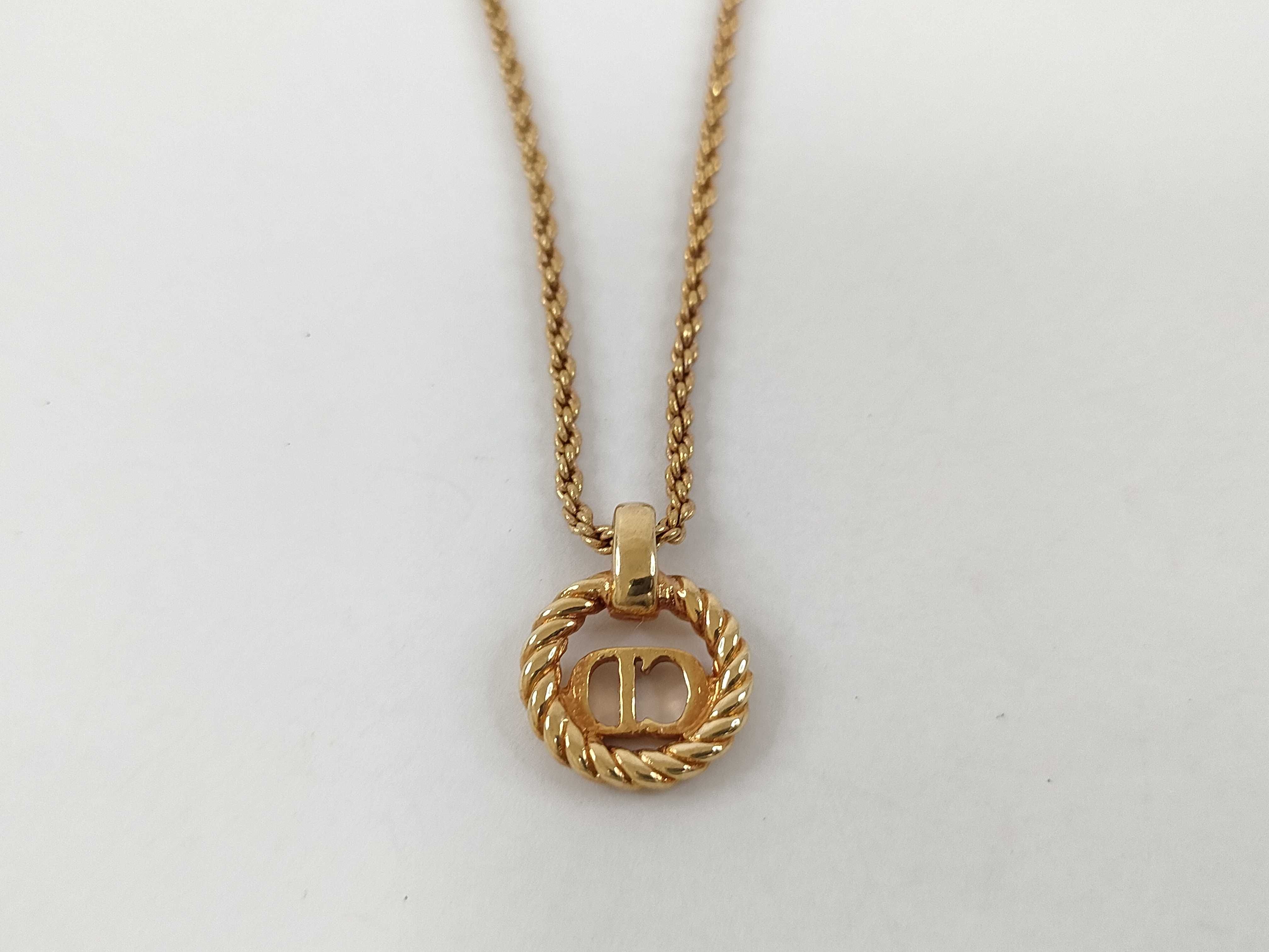 【水曜終了】(10221_0694)Dior CDロゴネックレス ネックレス