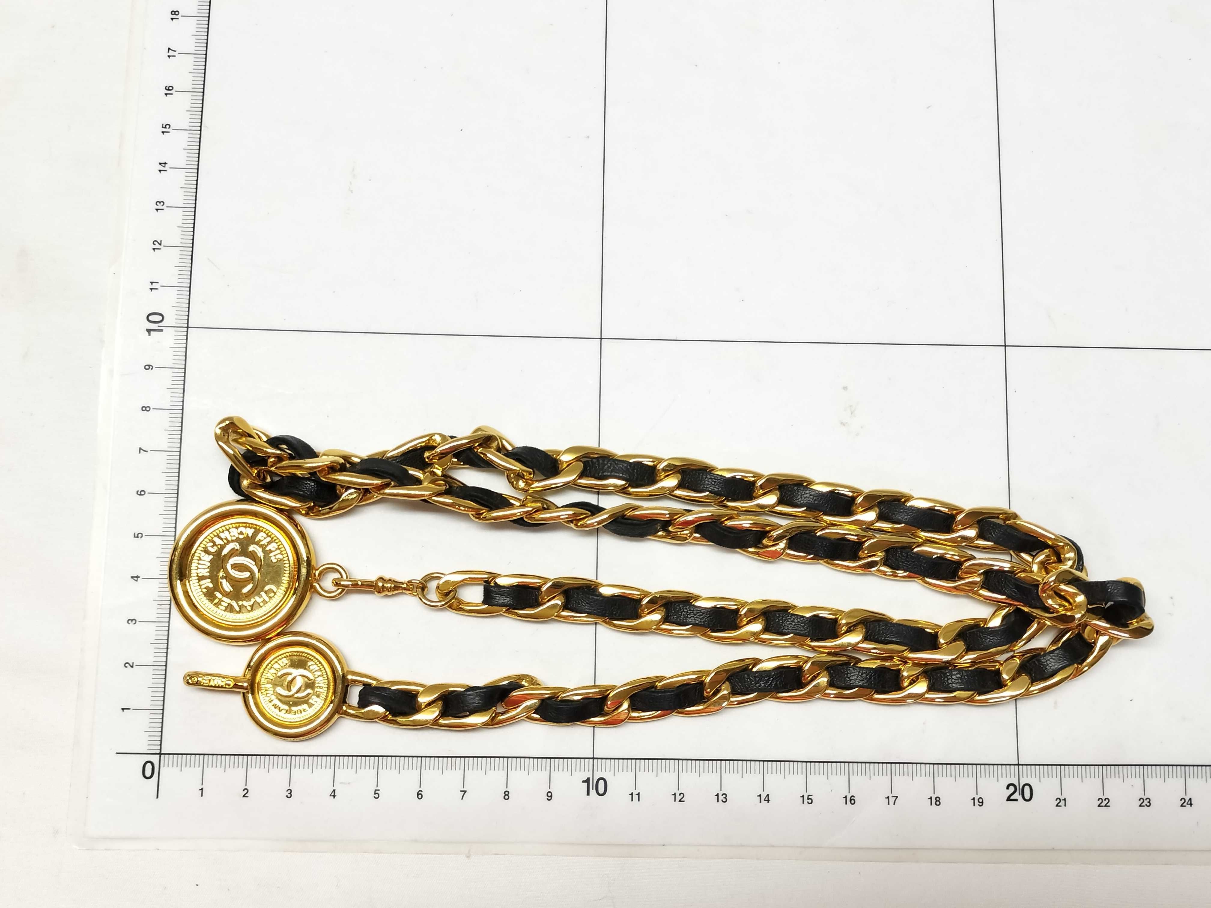 【水曜終了】(10228_0058)CHANEL 95P チェーン ネックレス ベルト