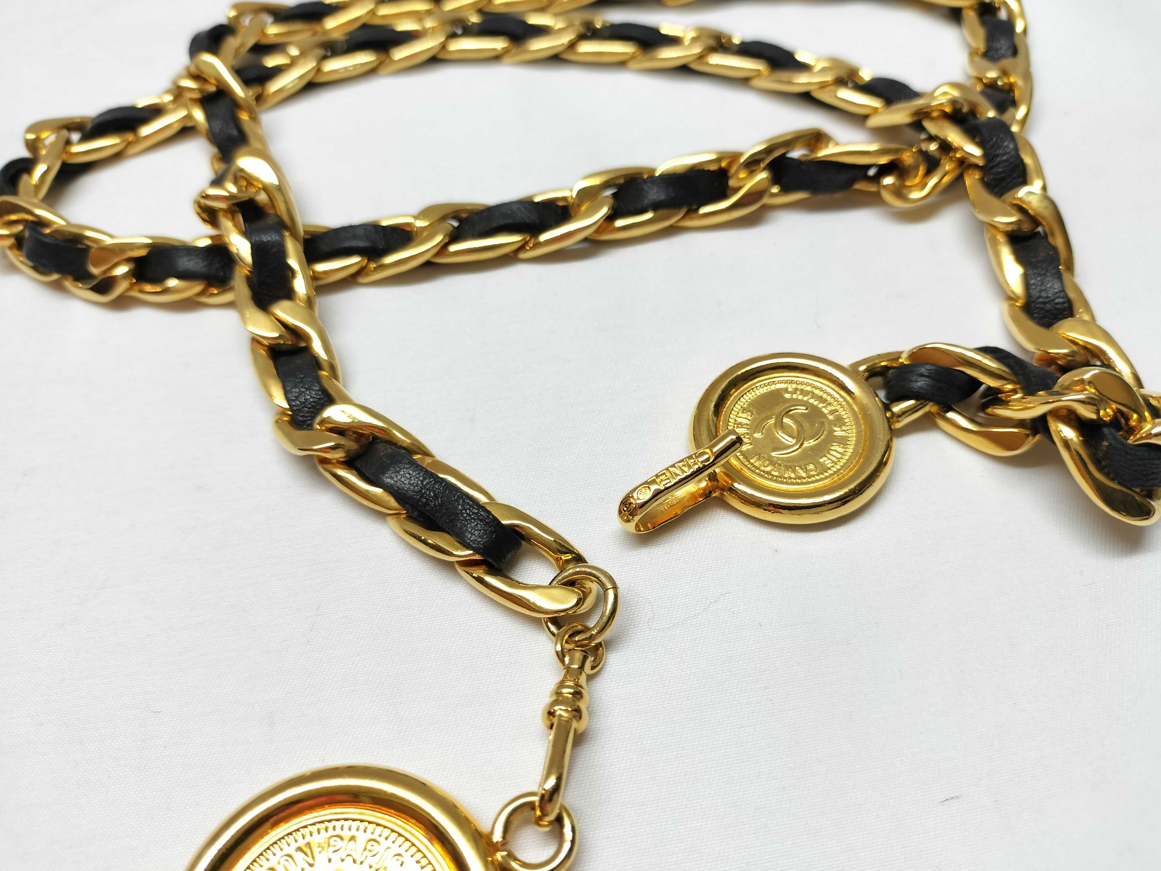 【水曜終了】(10228_0058)CHANEL 95P チェーン ネックレス ベルト