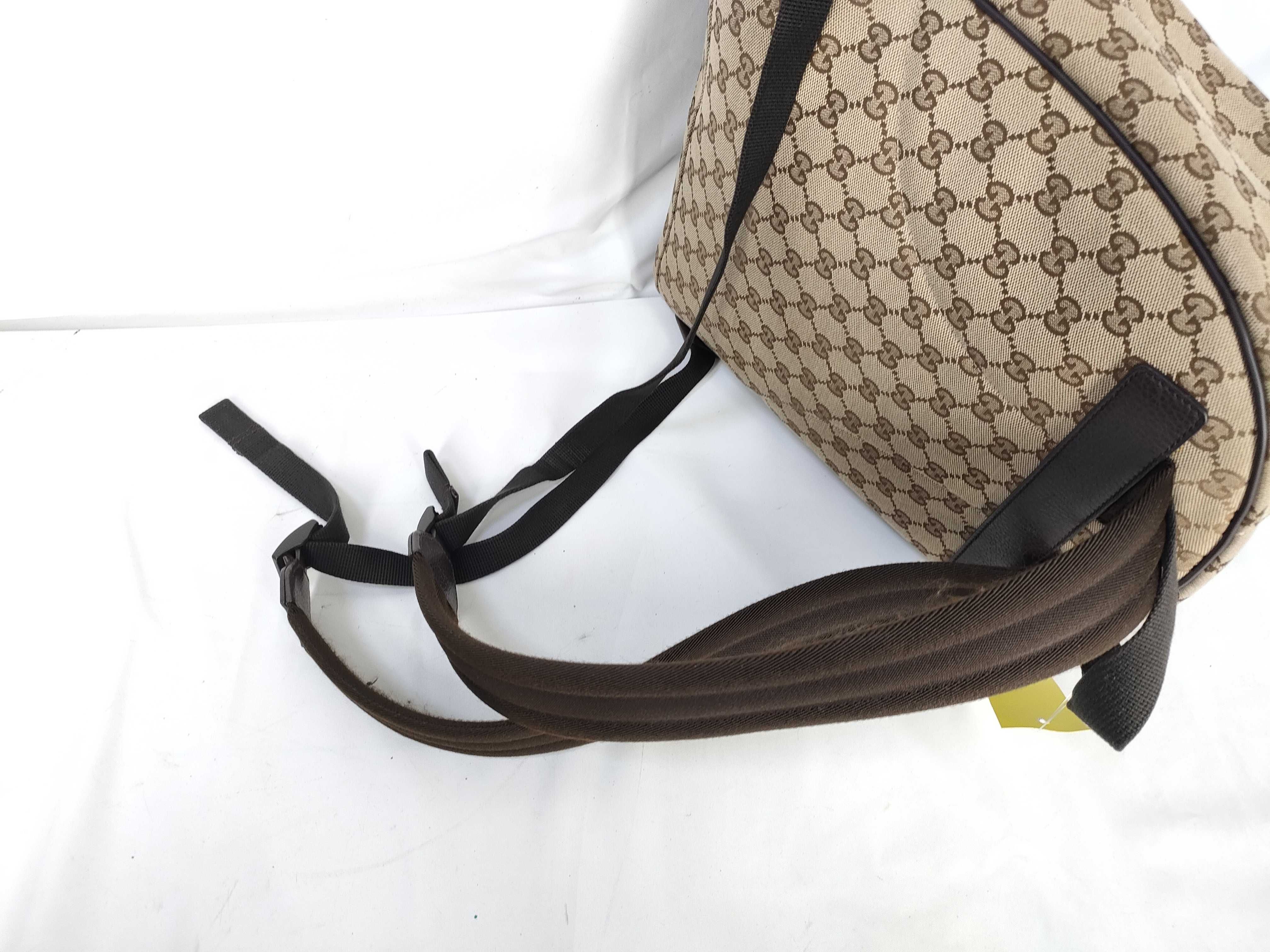 【水曜終了】(10219_0032)GUCCI GGキャンバス リュック リュックサック