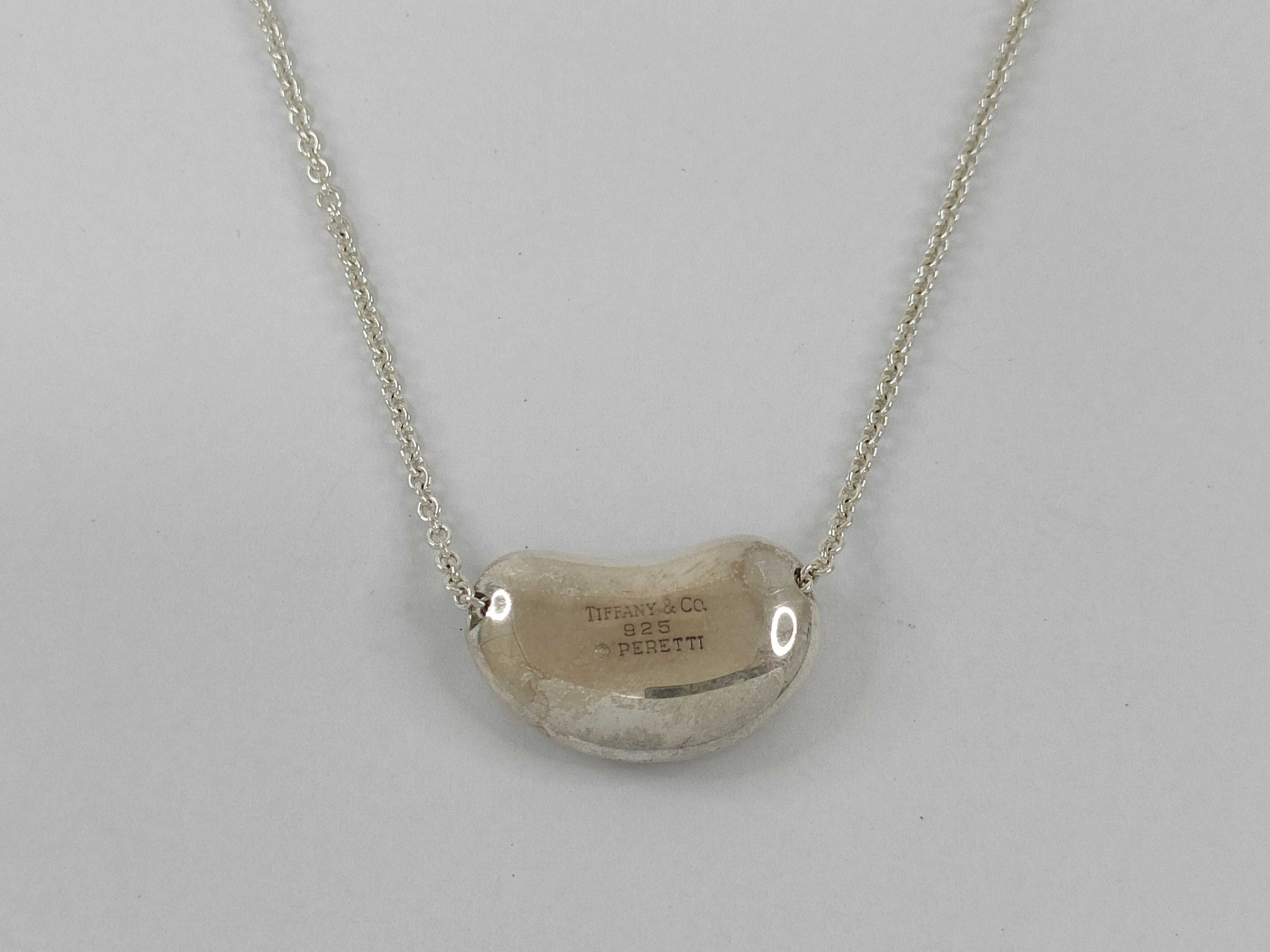 【水曜終了】(10221_0414)Tiffany&Co. ビーン ビーンネックレス SV925 ネックレス