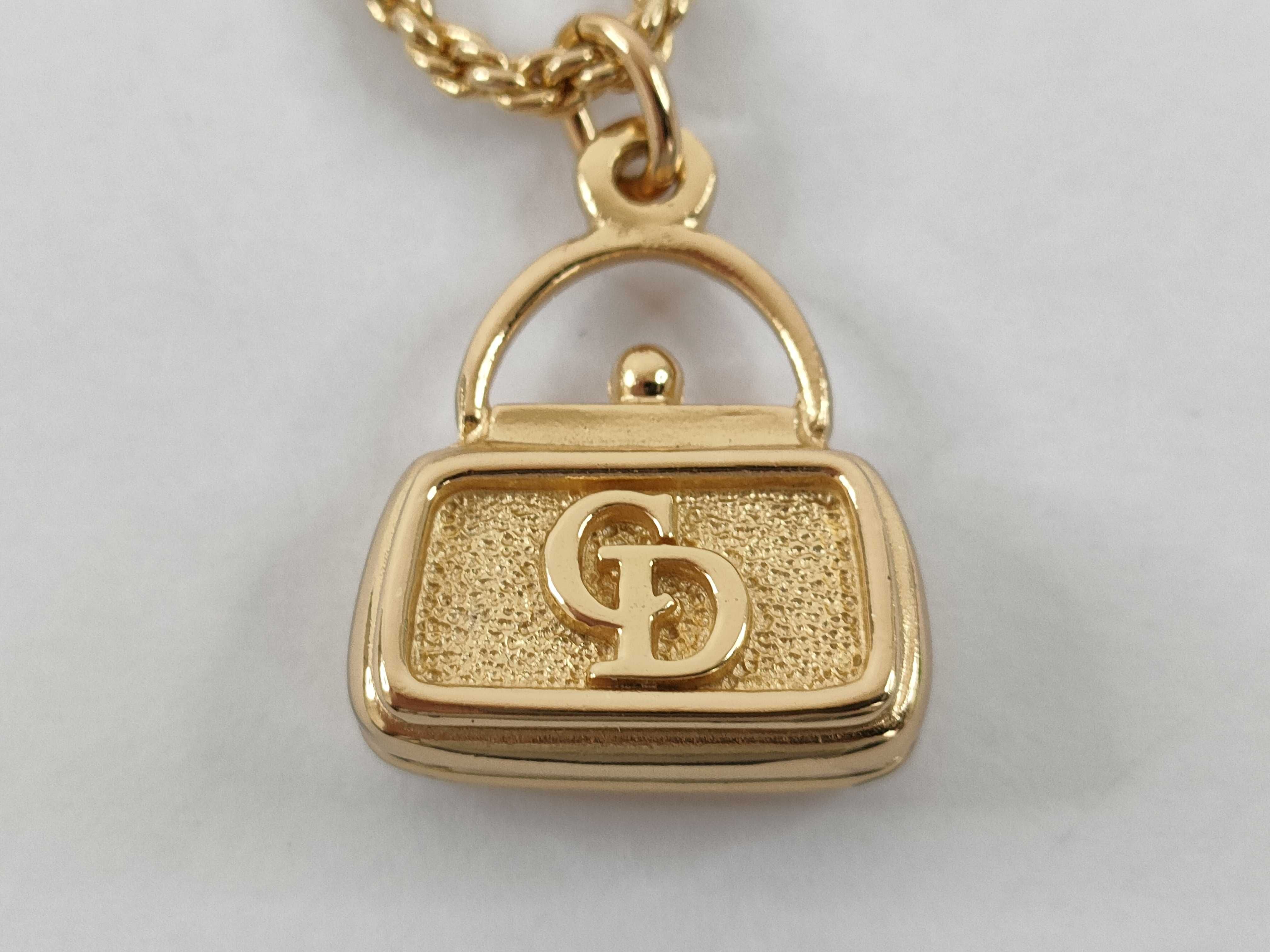 【水曜終了】(10221_0696)Dior ネックレス バッグモチーフ ゴールド ネックレス