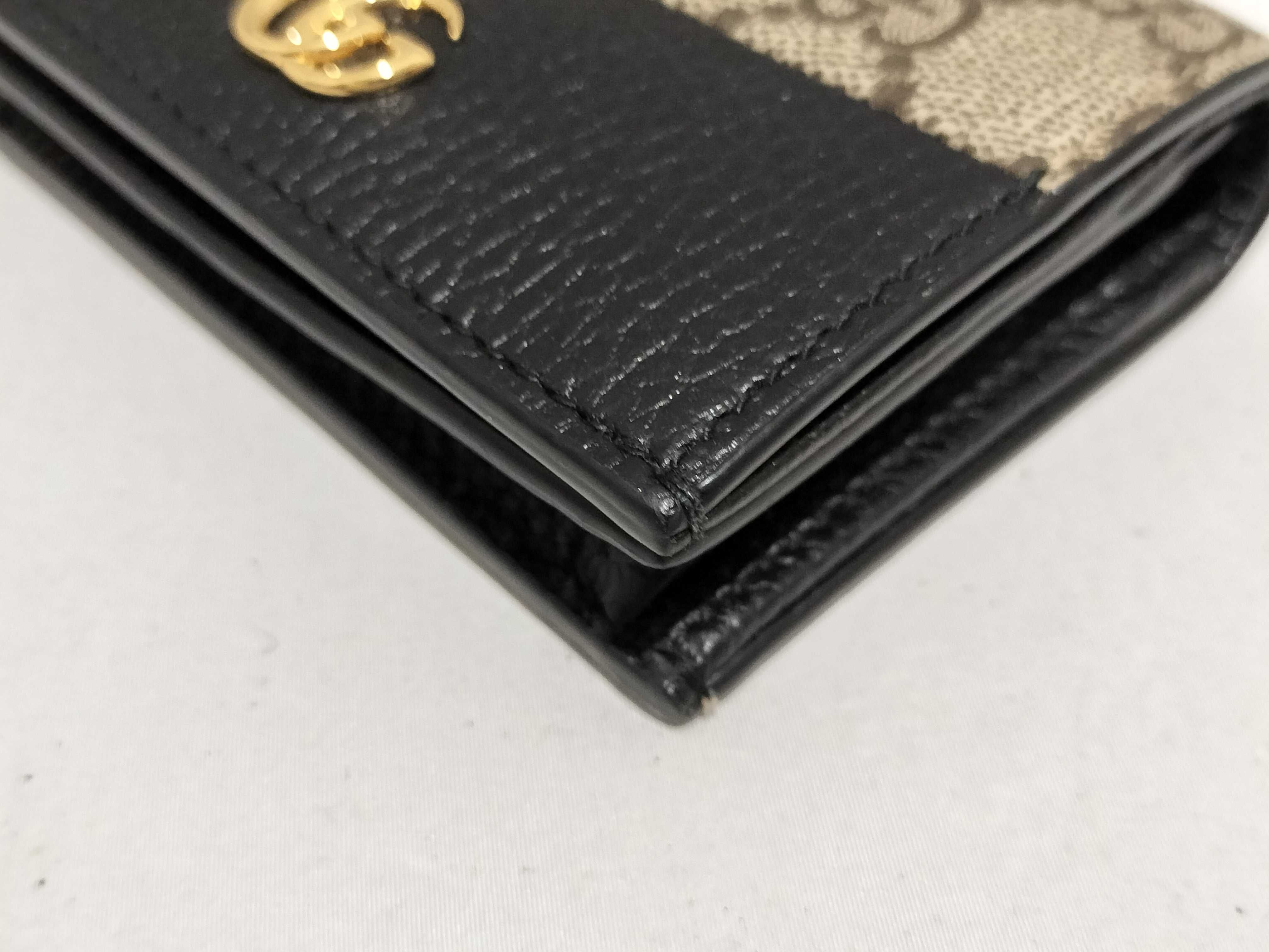 【水曜終了】(10221_0019)GUCCI GG プチマーモント コンパクト ウォレット 箱有 財布