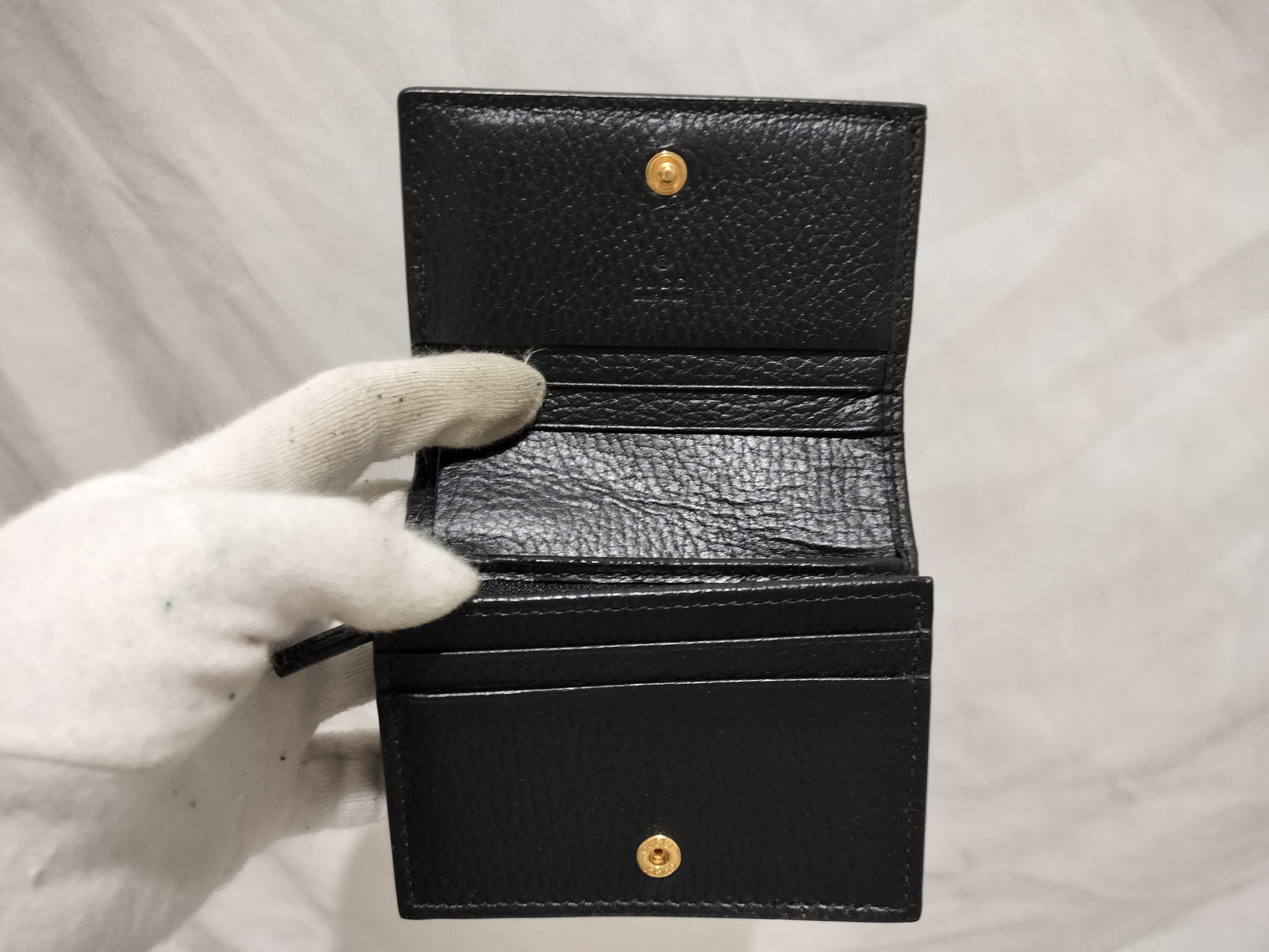【水曜終了】(10221_0019)GUCCI GG プチマーモント コンパクト ウォレット 箱有 財布