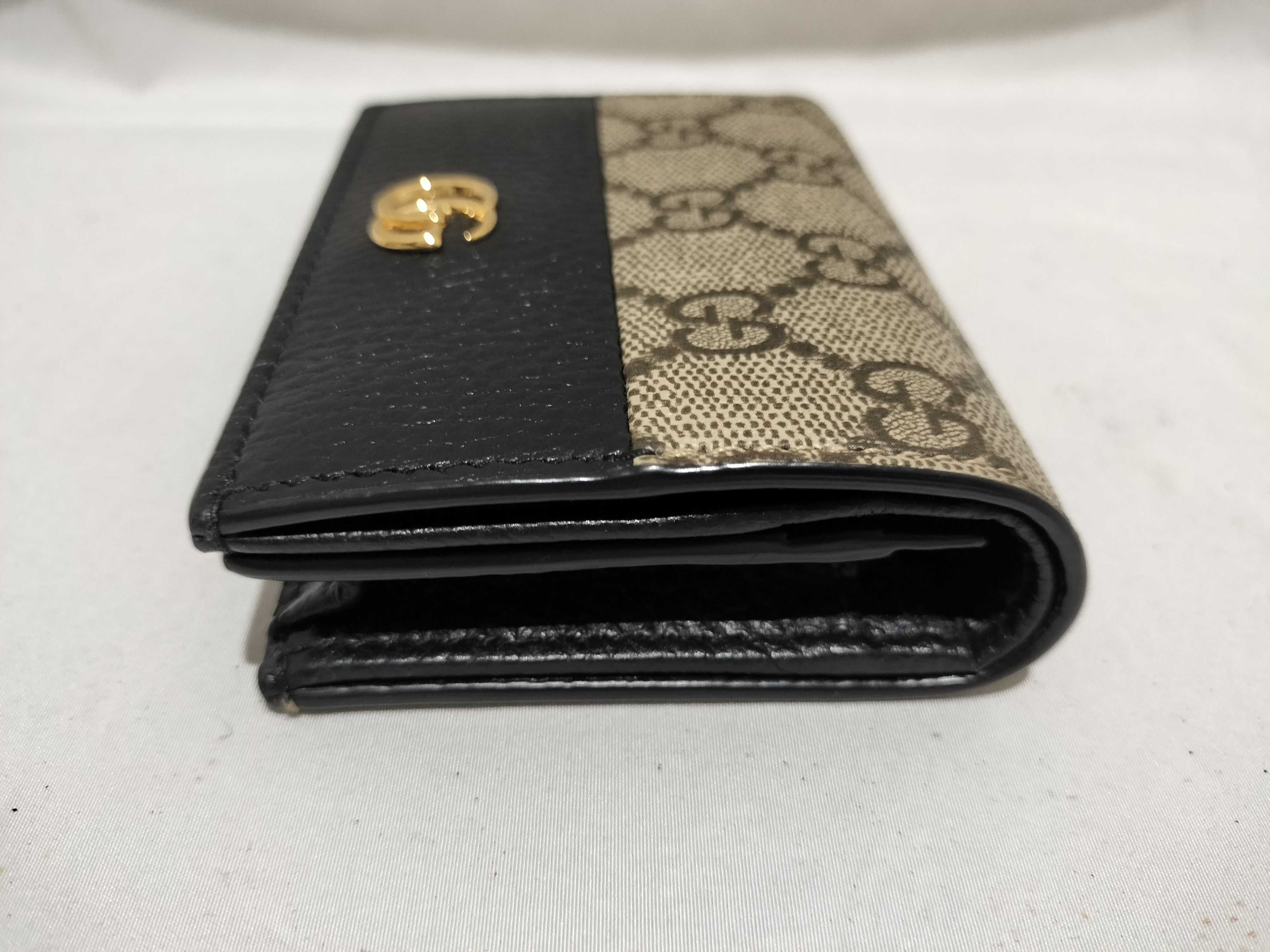 【水曜終了】(10221_0019)GUCCI GG プチマーモント コンパクト ウォレット 箱有 財布