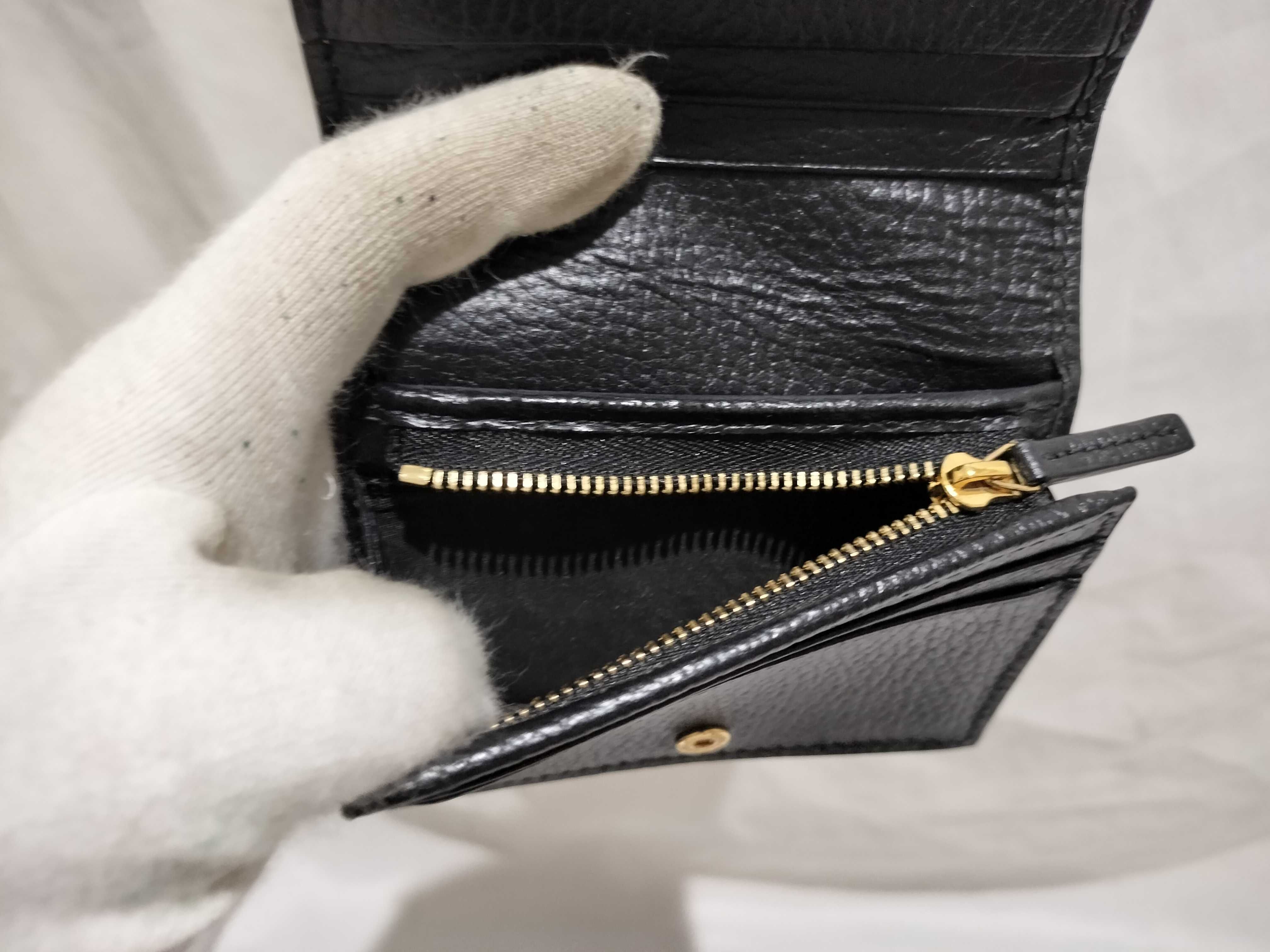 【水曜終了】(10221_0019)GUCCI GG プチマーモント コンパクト ウォレット 箱有 財布