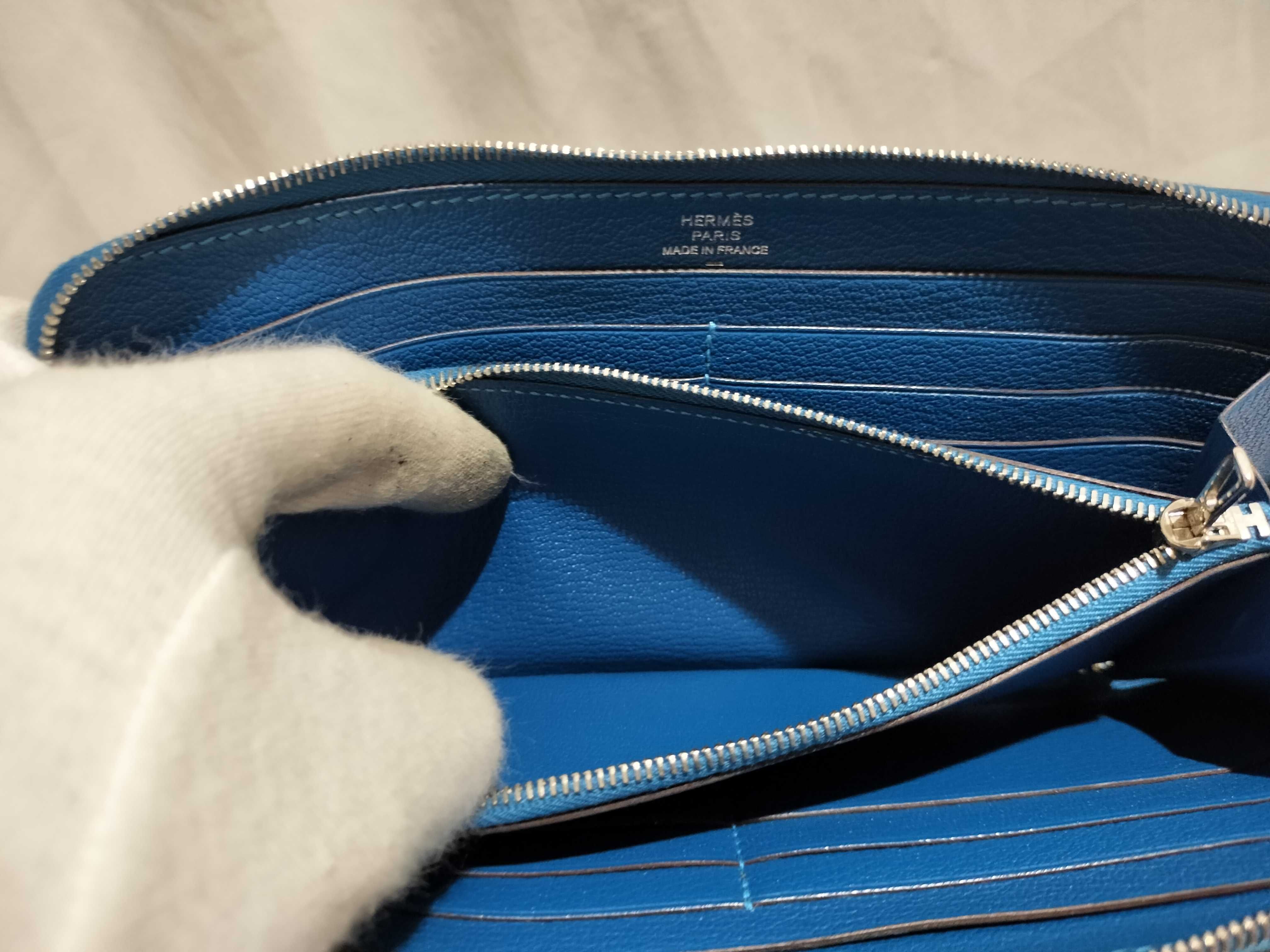 【水曜終了】(10216_0024)▼HERMES アザップ リザード 財布