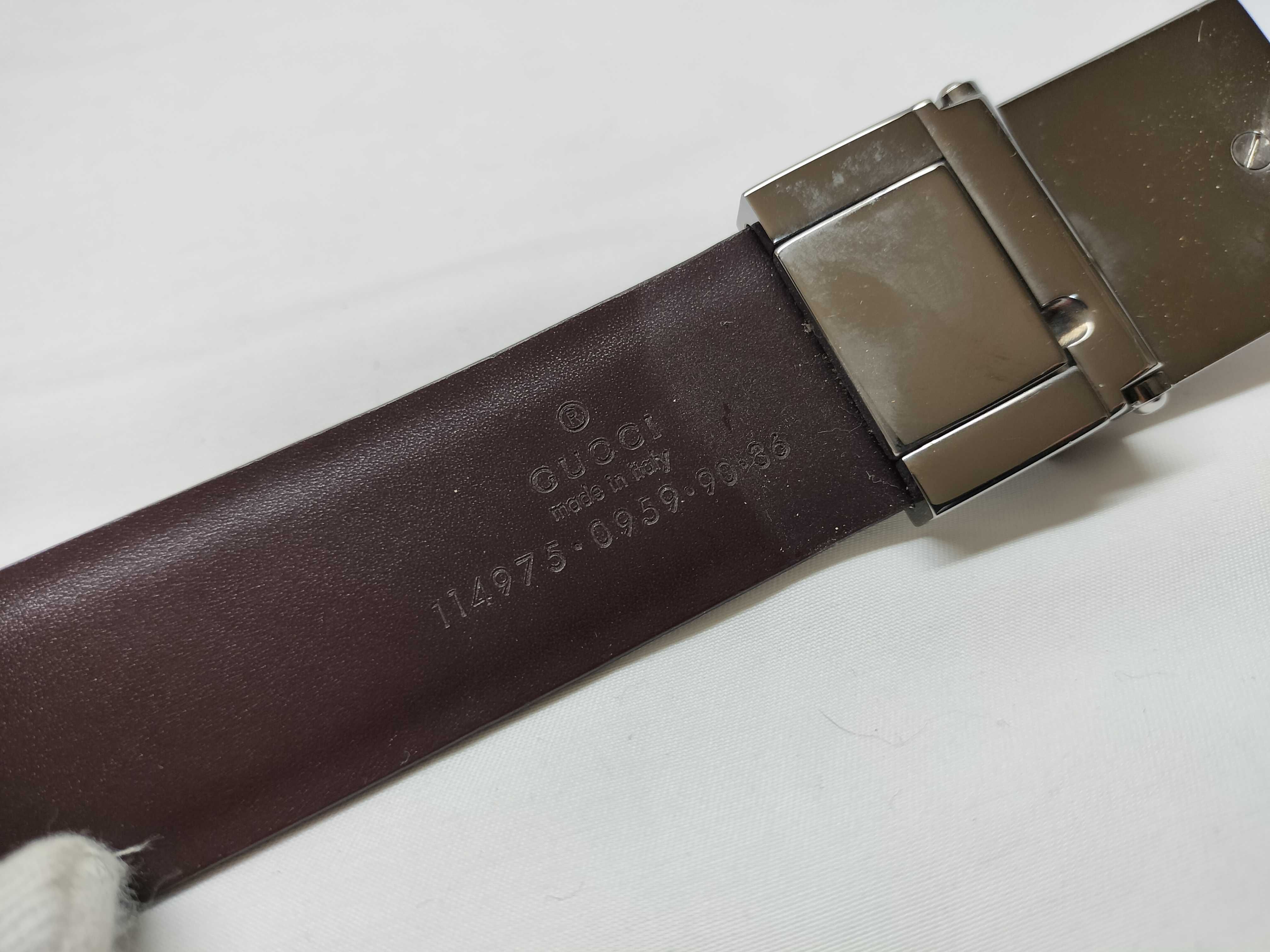 【水曜終了】(10221_0020)GUCCI レザーベルト ベルト