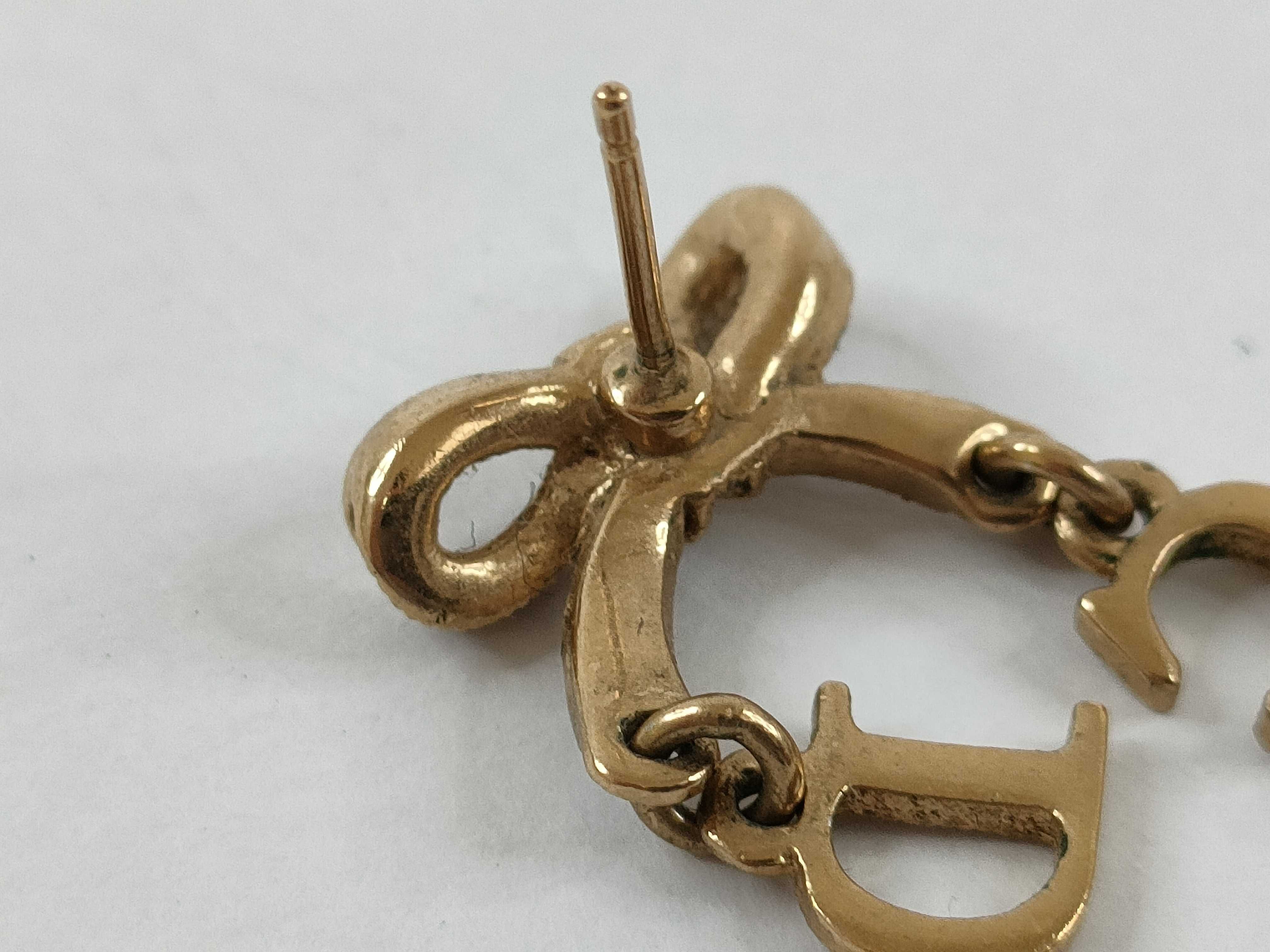 【水曜終了】(10221_0700)Dior ディオール CDロゴ イヤリング 1対(キャッチ無し ピアス