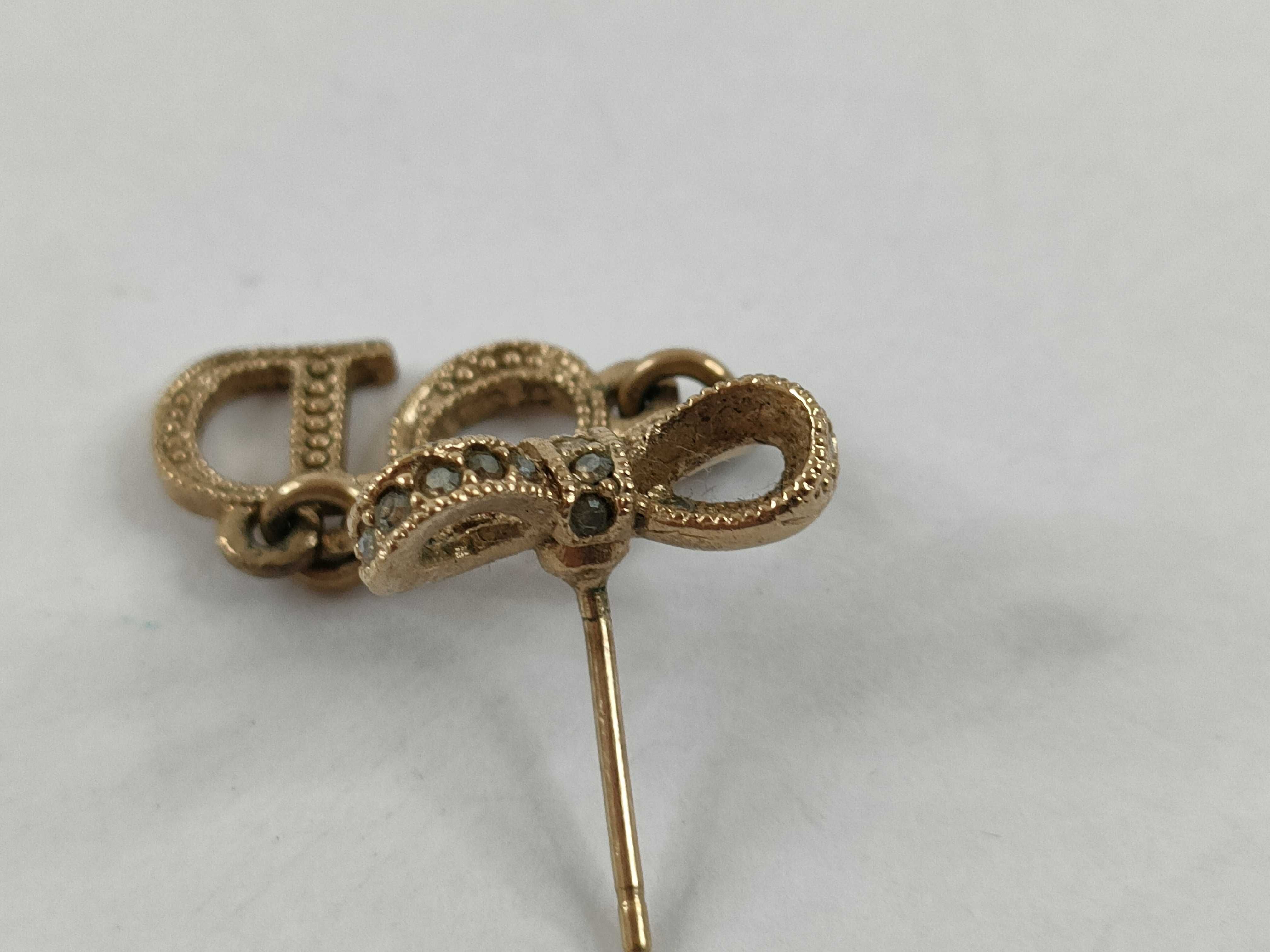 【水曜終了】(10221_0700)Dior ディオール CDロゴ イヤリング 1対(キャッチ無し ピアス