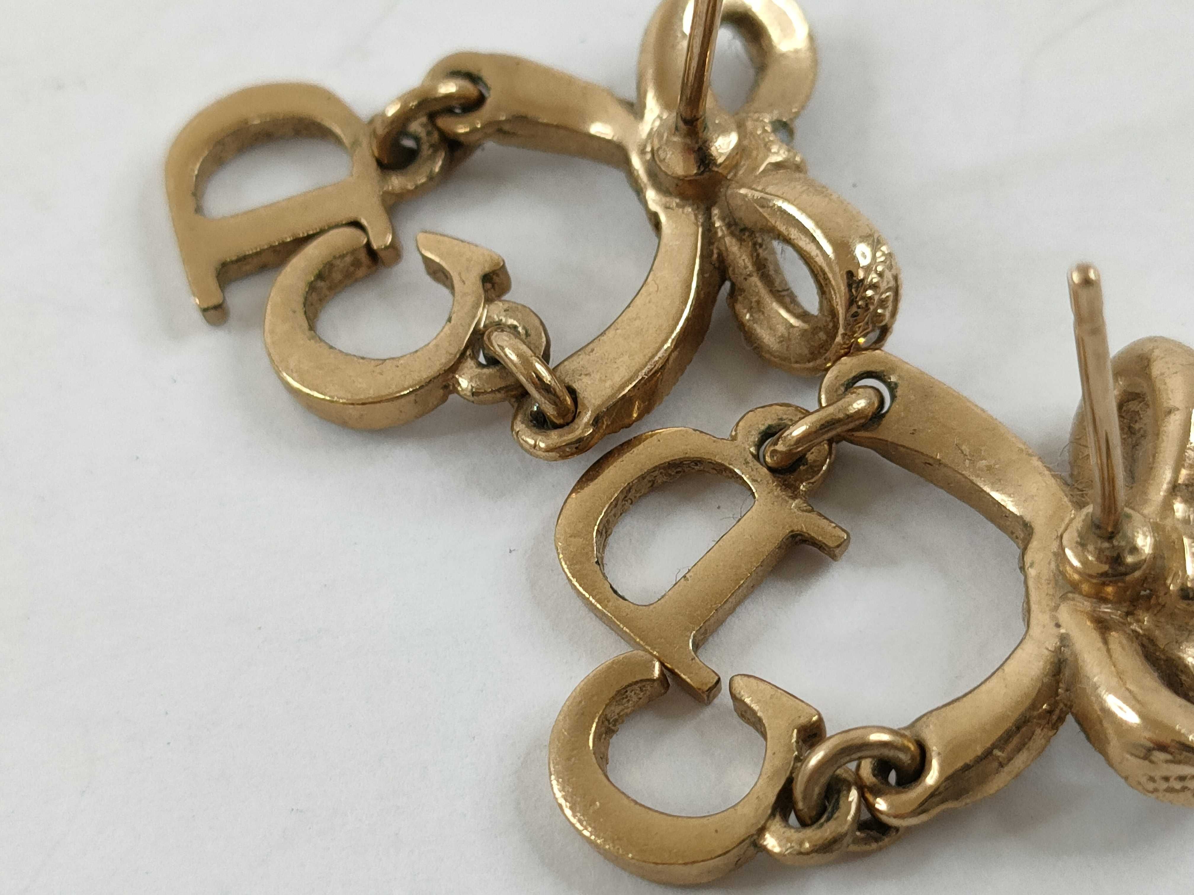 【水曜終了】(10221_0700)Dior ディオール CDロゴ イヤリング 1対(キャッチ無し ピアス