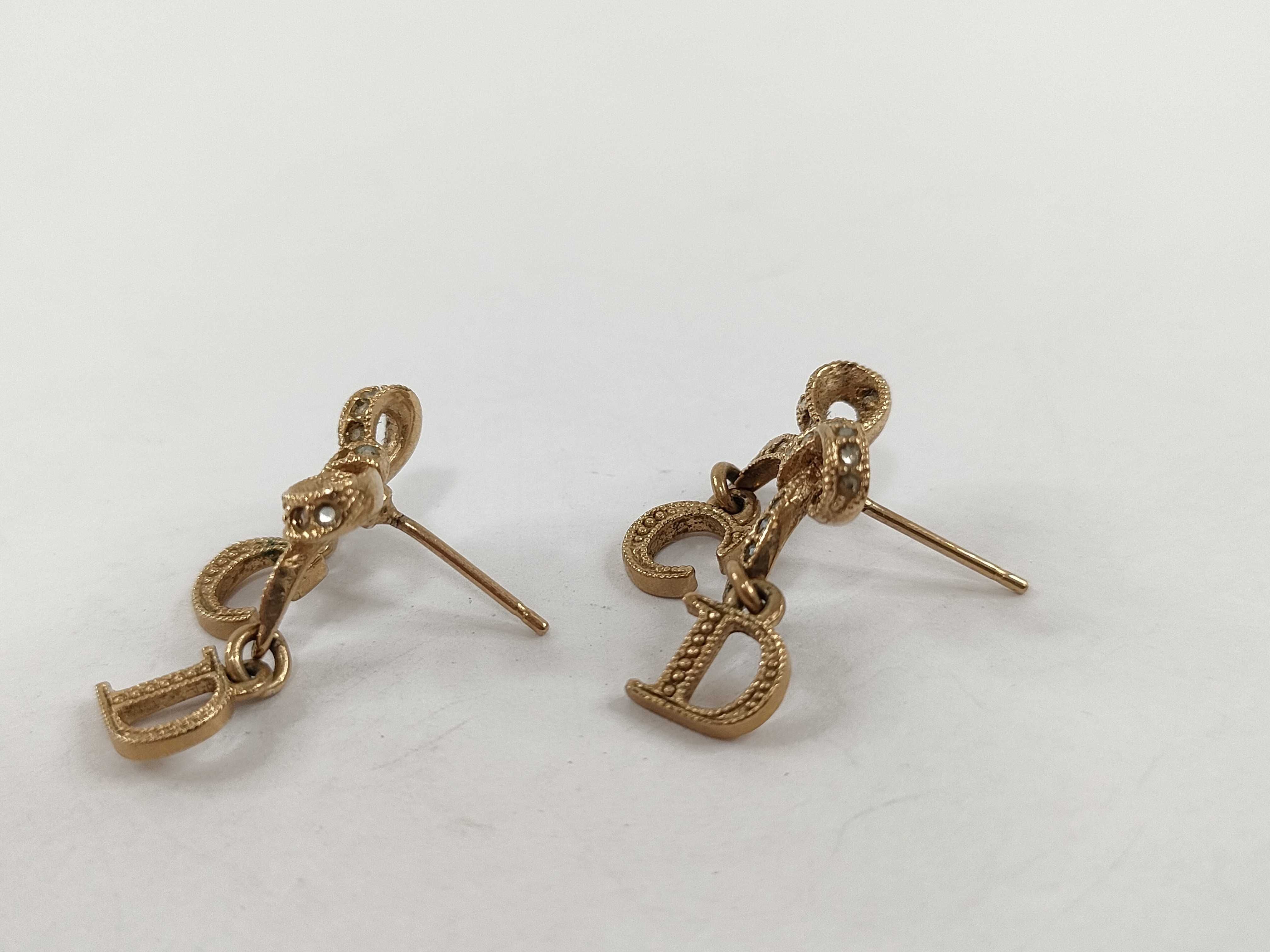 【水曜終了】(10221_0700)Dior ディオール CDロゴ イヤリング 1対(キャッチ無し ピアス