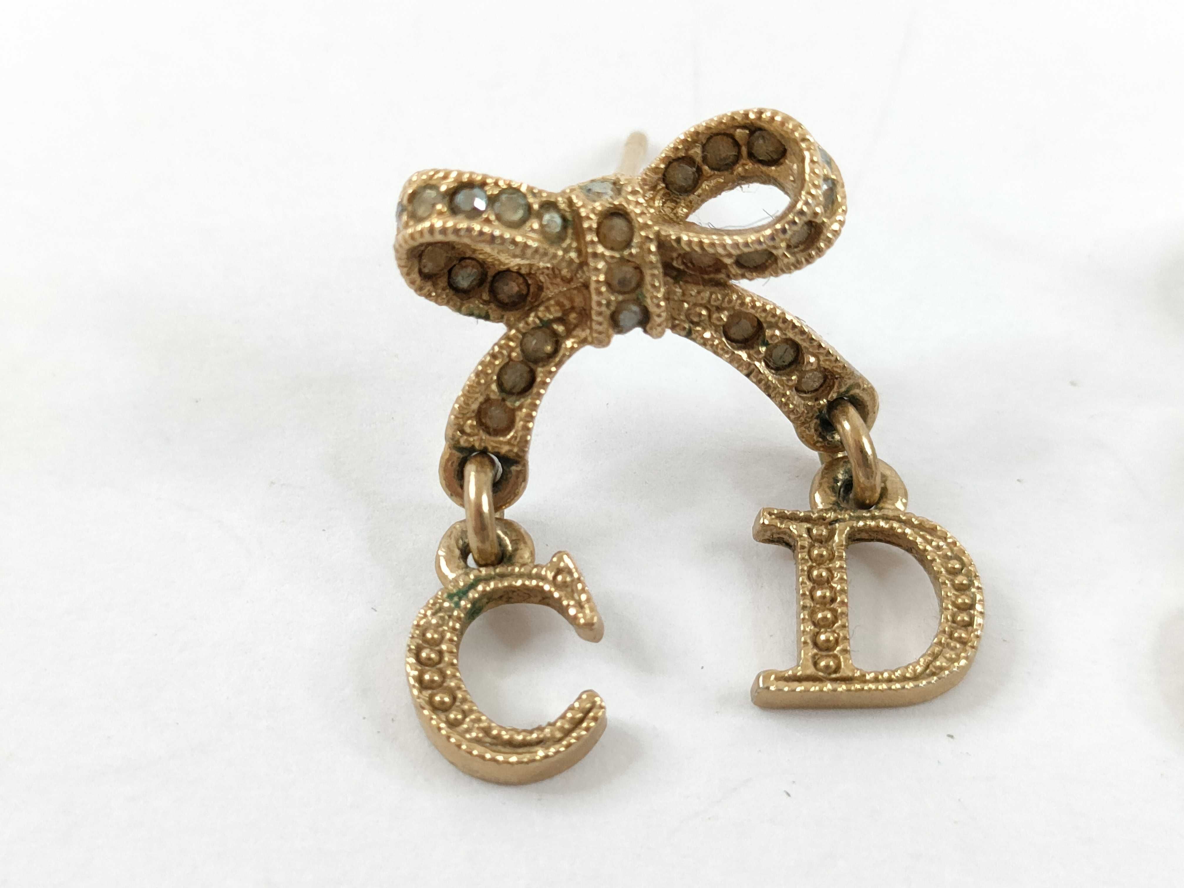【水曜終了】(10221_0700)Dior ディオール CDロゴ イヤリング 1対(キャッチ無し ピアス
