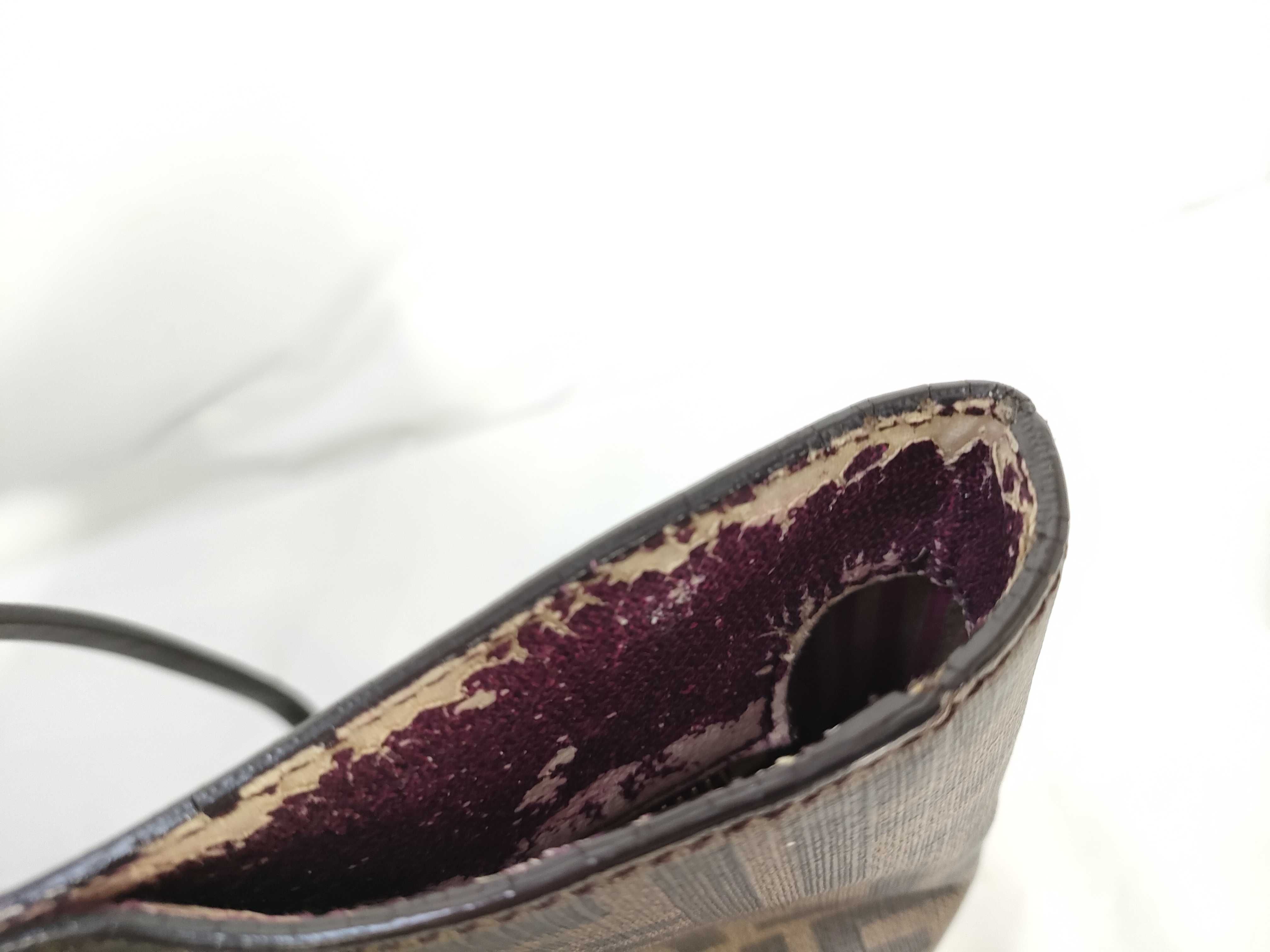 【水曜終了】(10230_0350)FENDI ズッカ柄 PVCトート トートバッグ