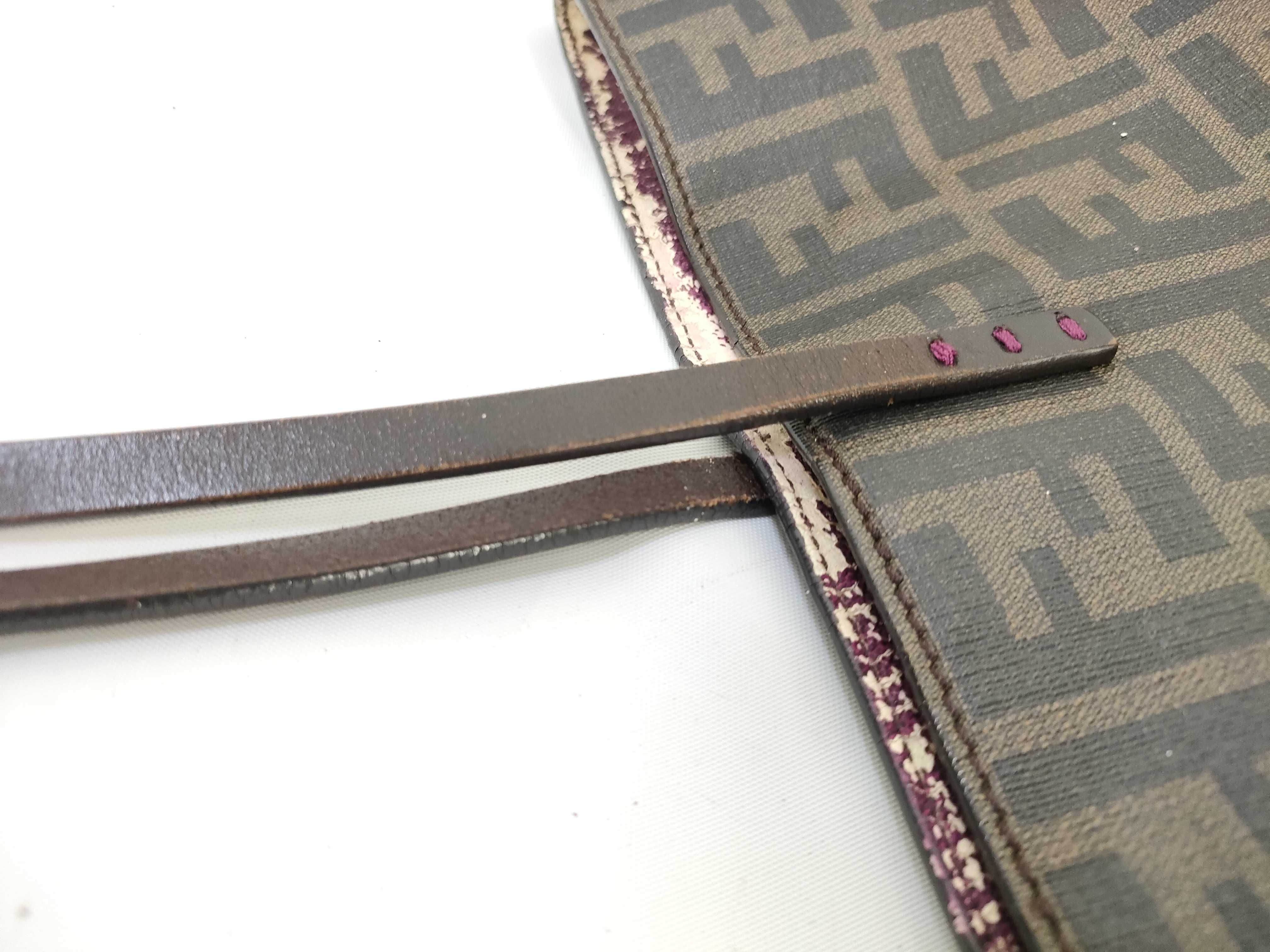 【水曜終了】(10230_0350)FENDI ズッカ柄 PVCトート トートバッグ