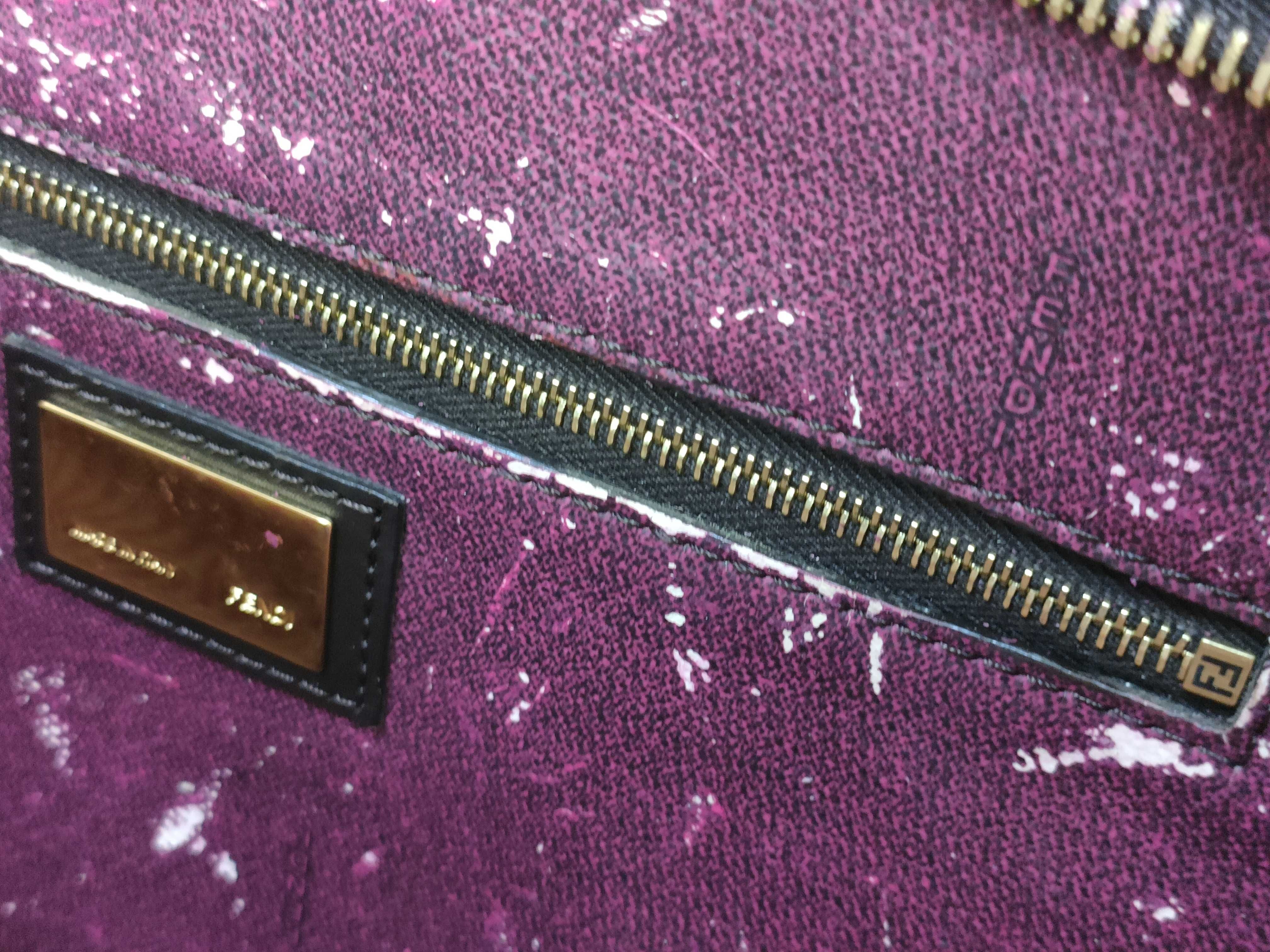 【水曜終了】(10230_0350)FENDI ズッカ柄 PVCトート トートバッグ