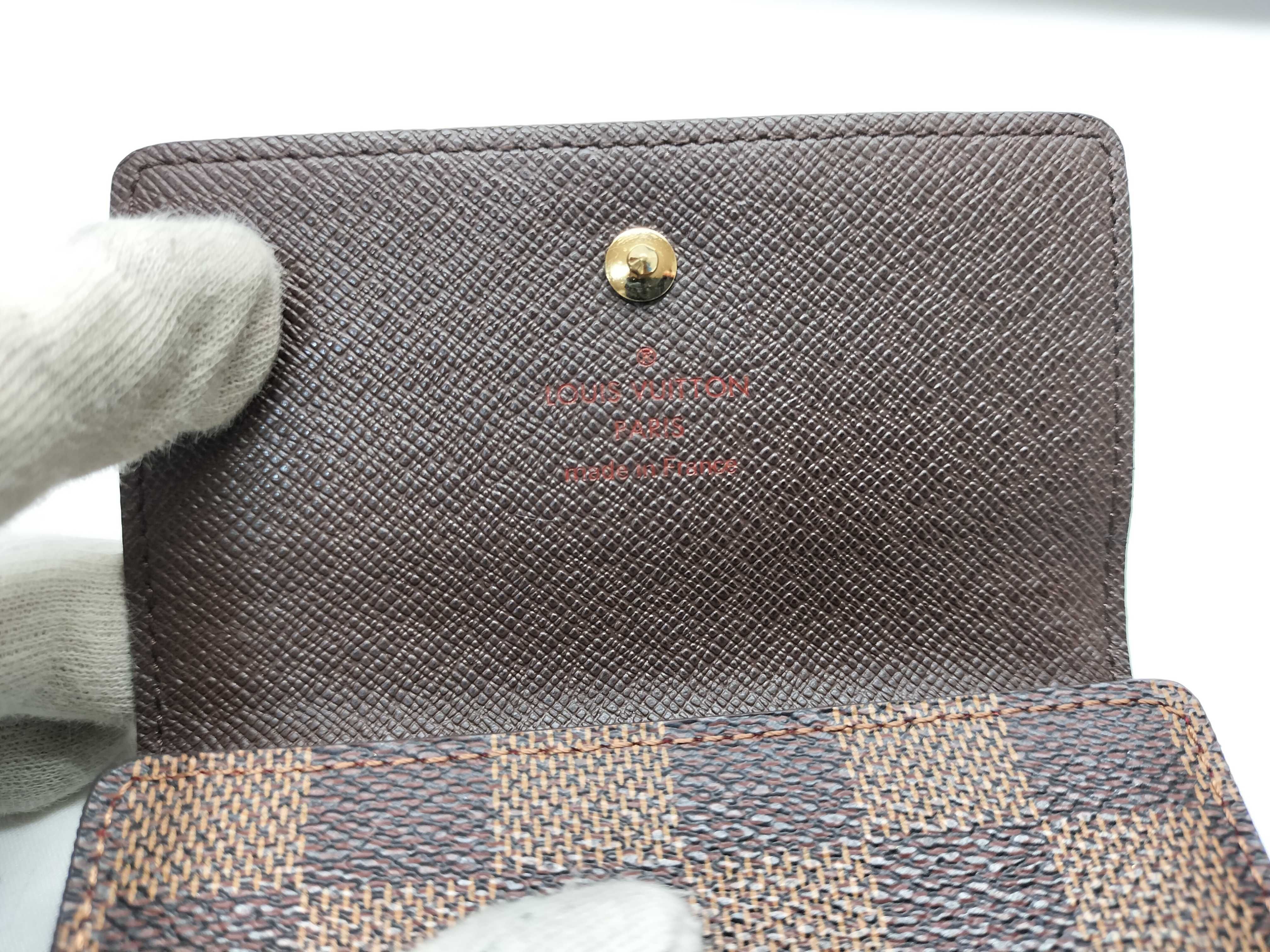 【水曜終了】(10218_0084)LOUIS VUITTON ダミエ Wホック財布 財布