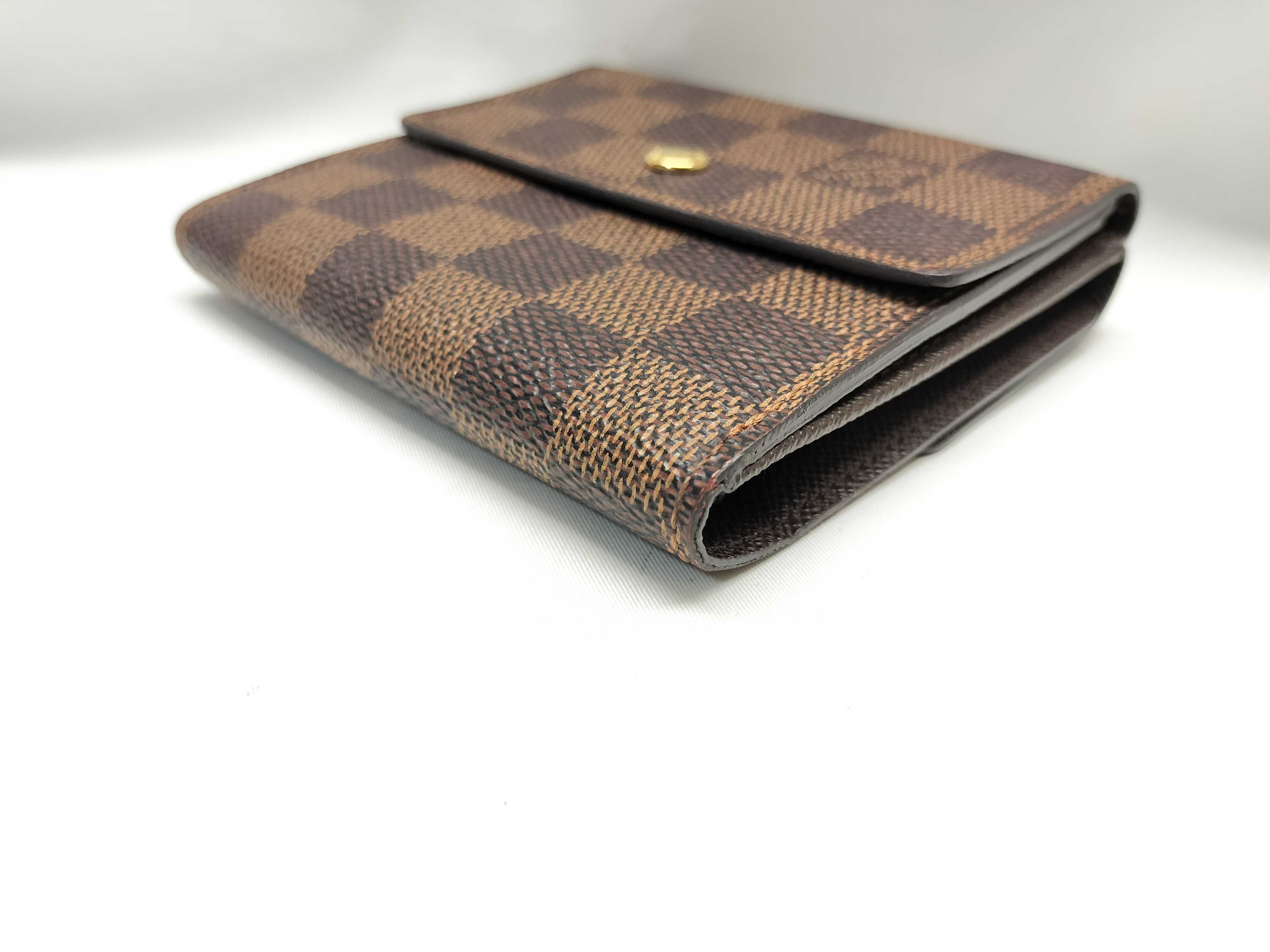 【水曜終了】(10218_0084)LOUIS VUITTON ダミエ Wホック財布 財布
