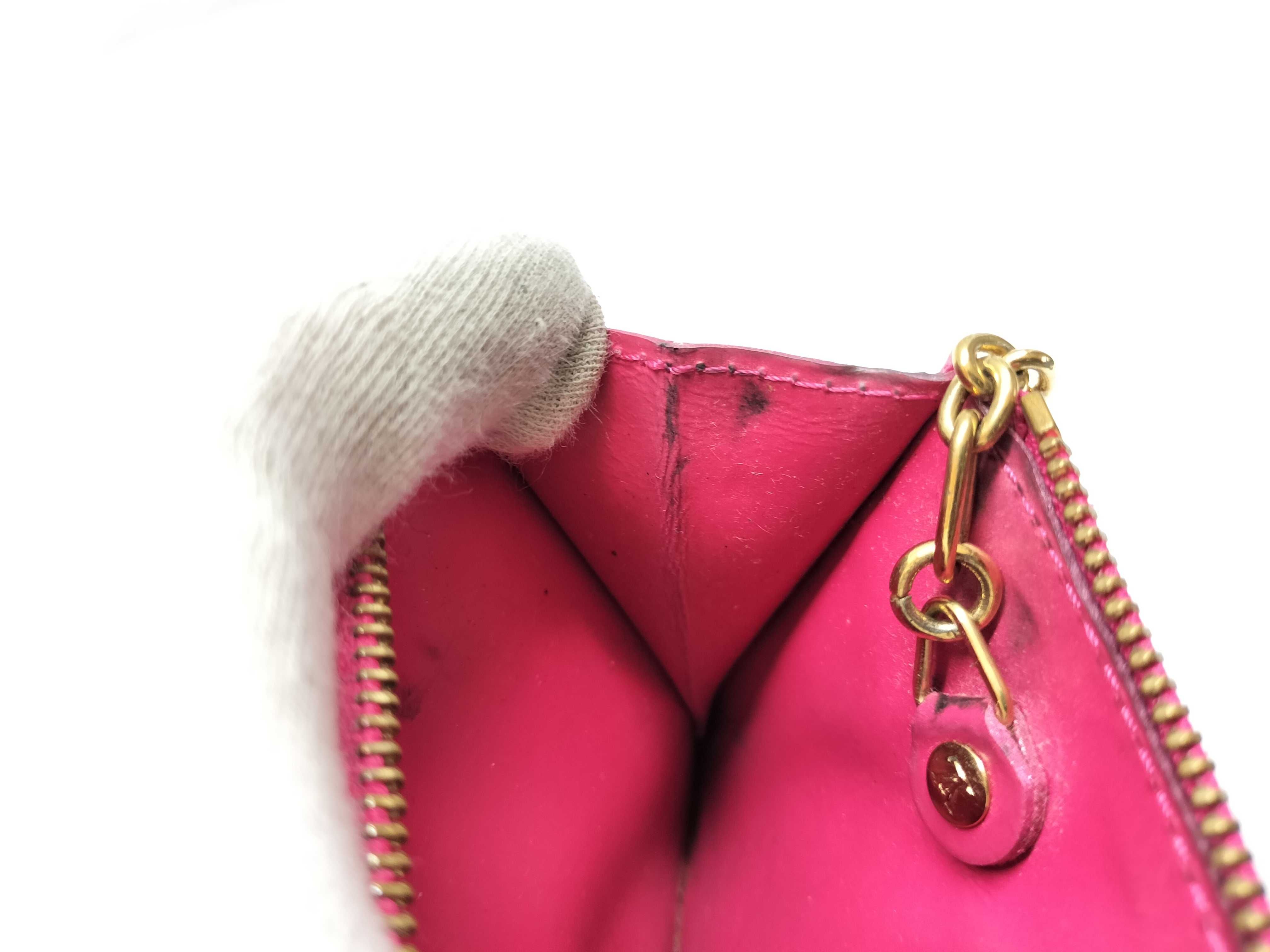 【水曜終了】(10229_0381)LOUIS VUITTON ヴェルニ ポシェットクレ コインケース