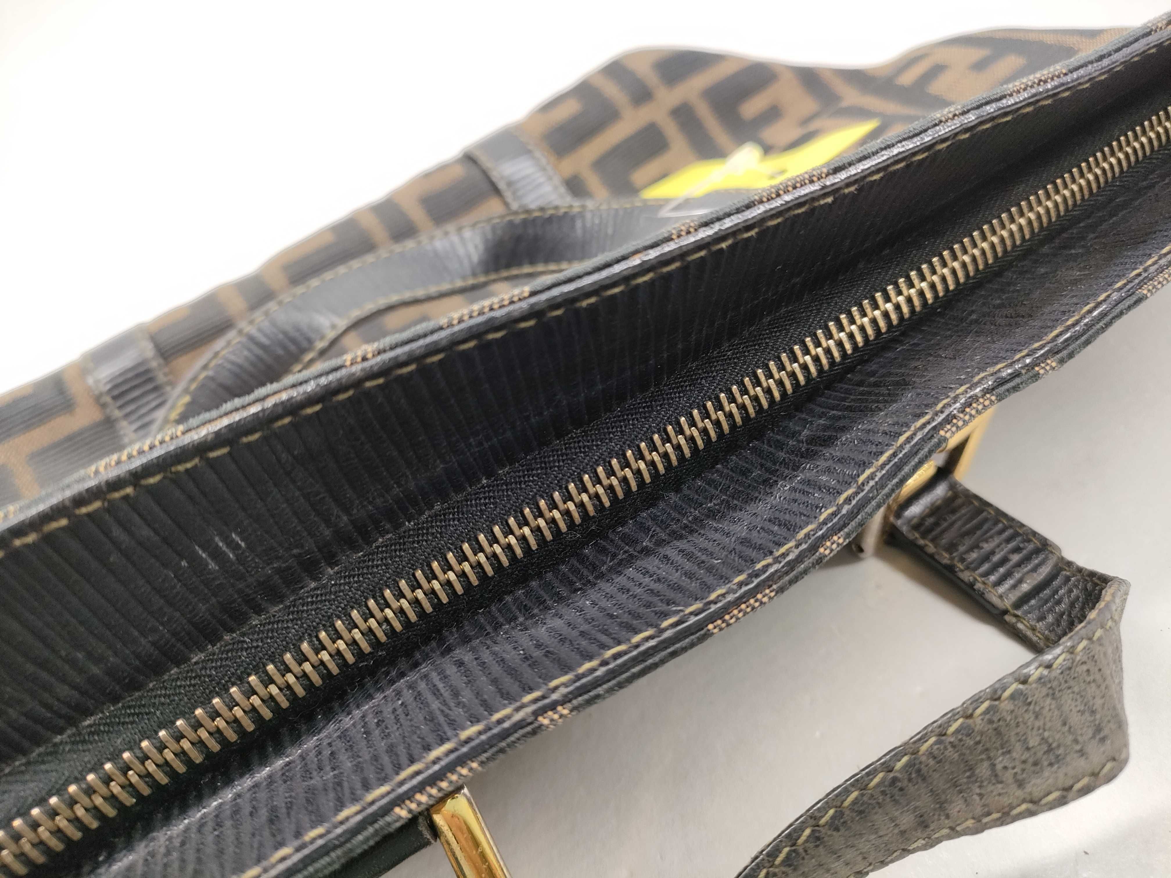 【水曜終了】(10230_0317)FENDI ズッカ柄 トート ハンドバッグ