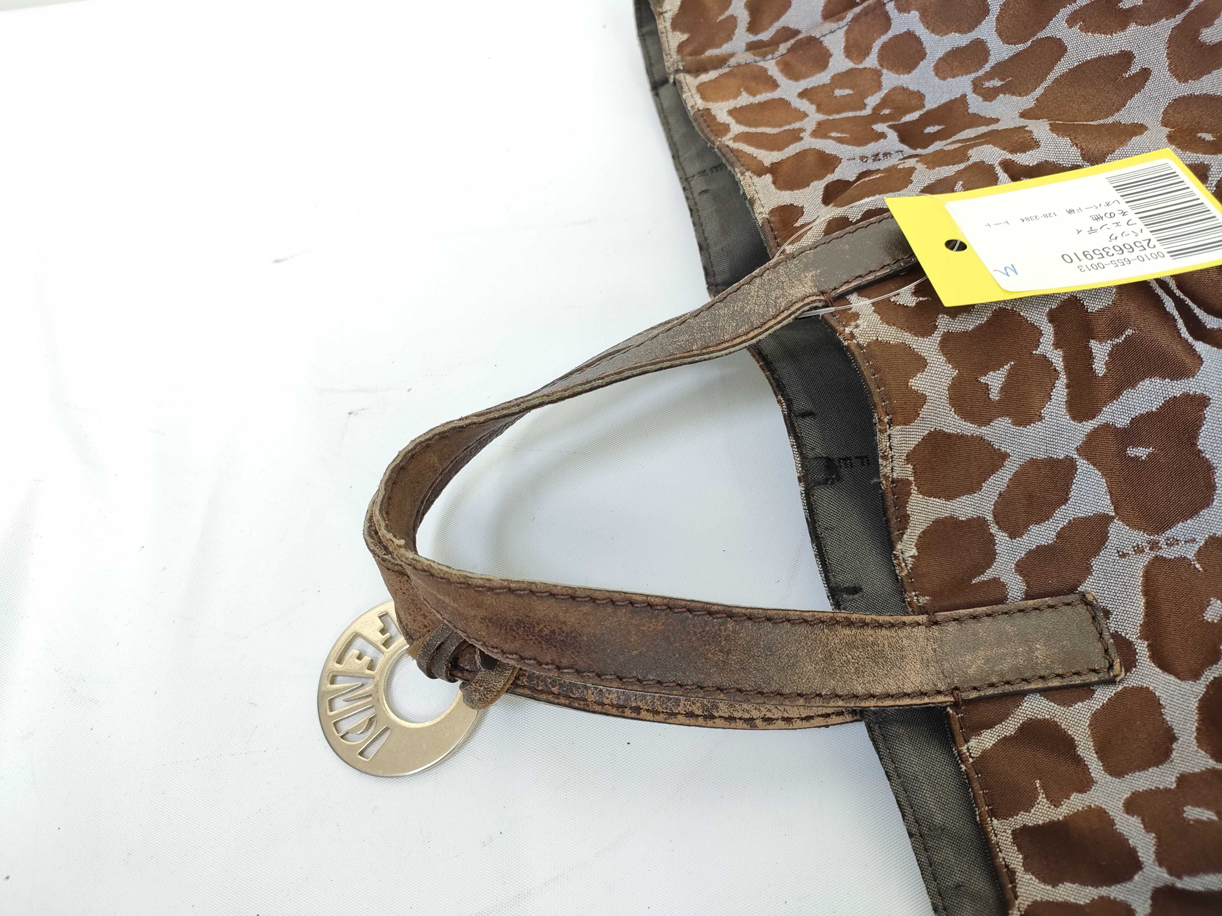 【水曜終了】(10230_0353)▼FENDI レオパード柄 128－2384 トート トートバッグ