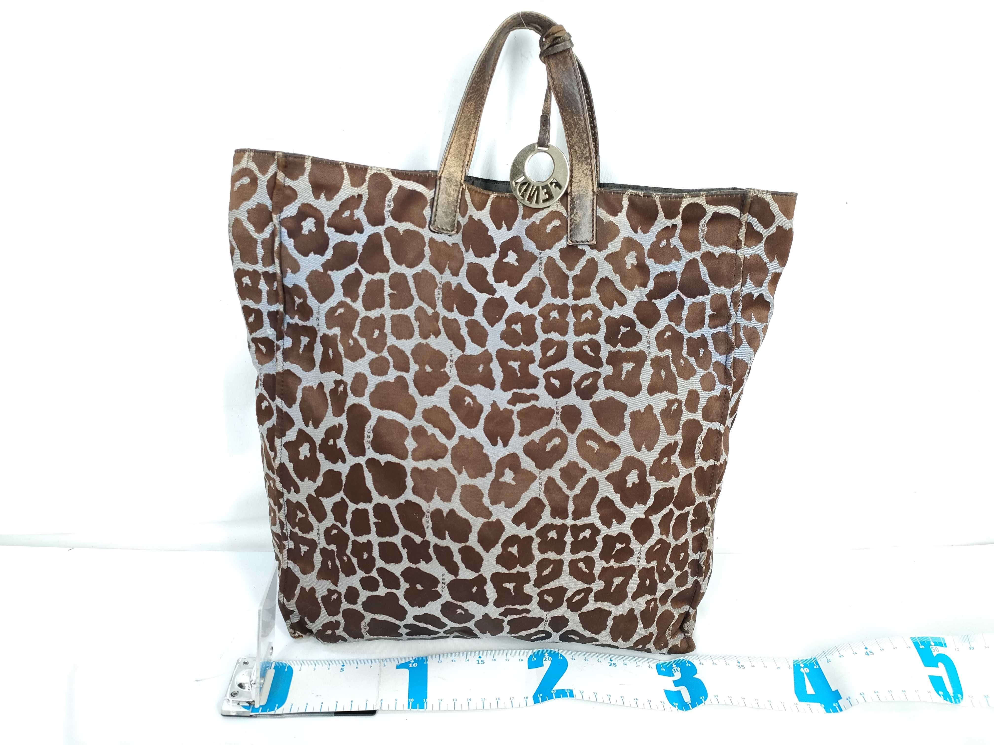 【水曜終了】(10230_0353)▼FENDI レオパード柄 128－2384 トート トートバッグ