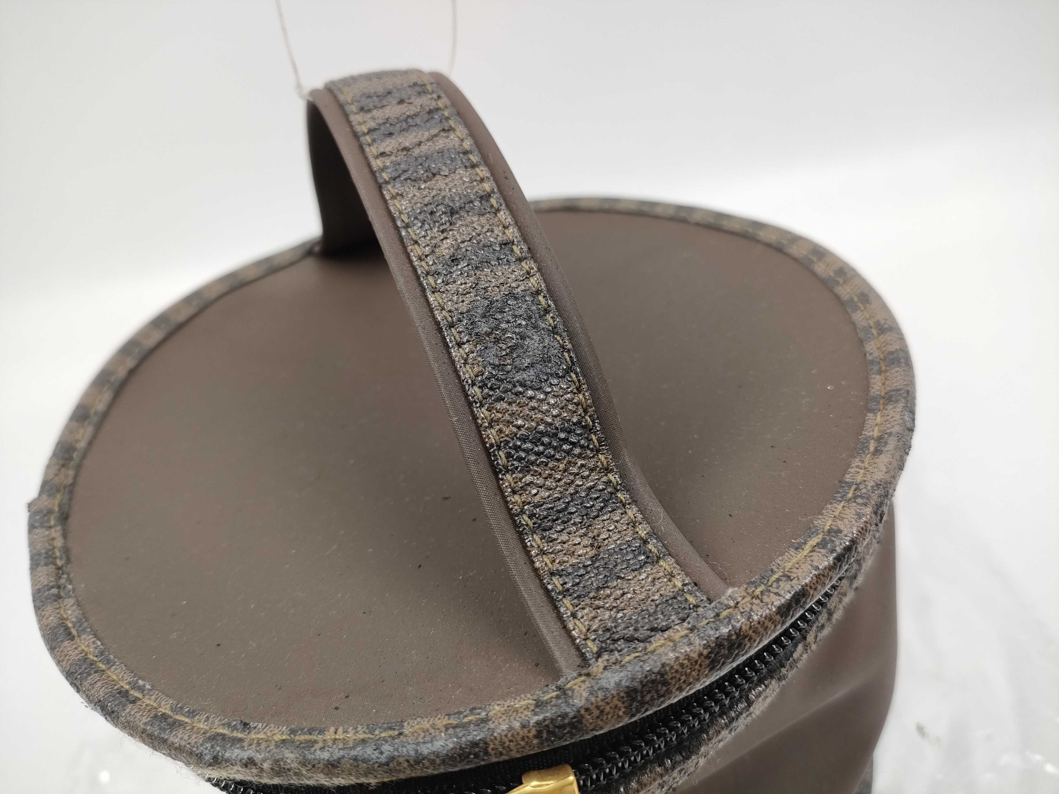 【水曜終了】(10230_0318)FENDI ペカン柄 バニティ ハンドポーチ ベタつきなど バニティバッグ