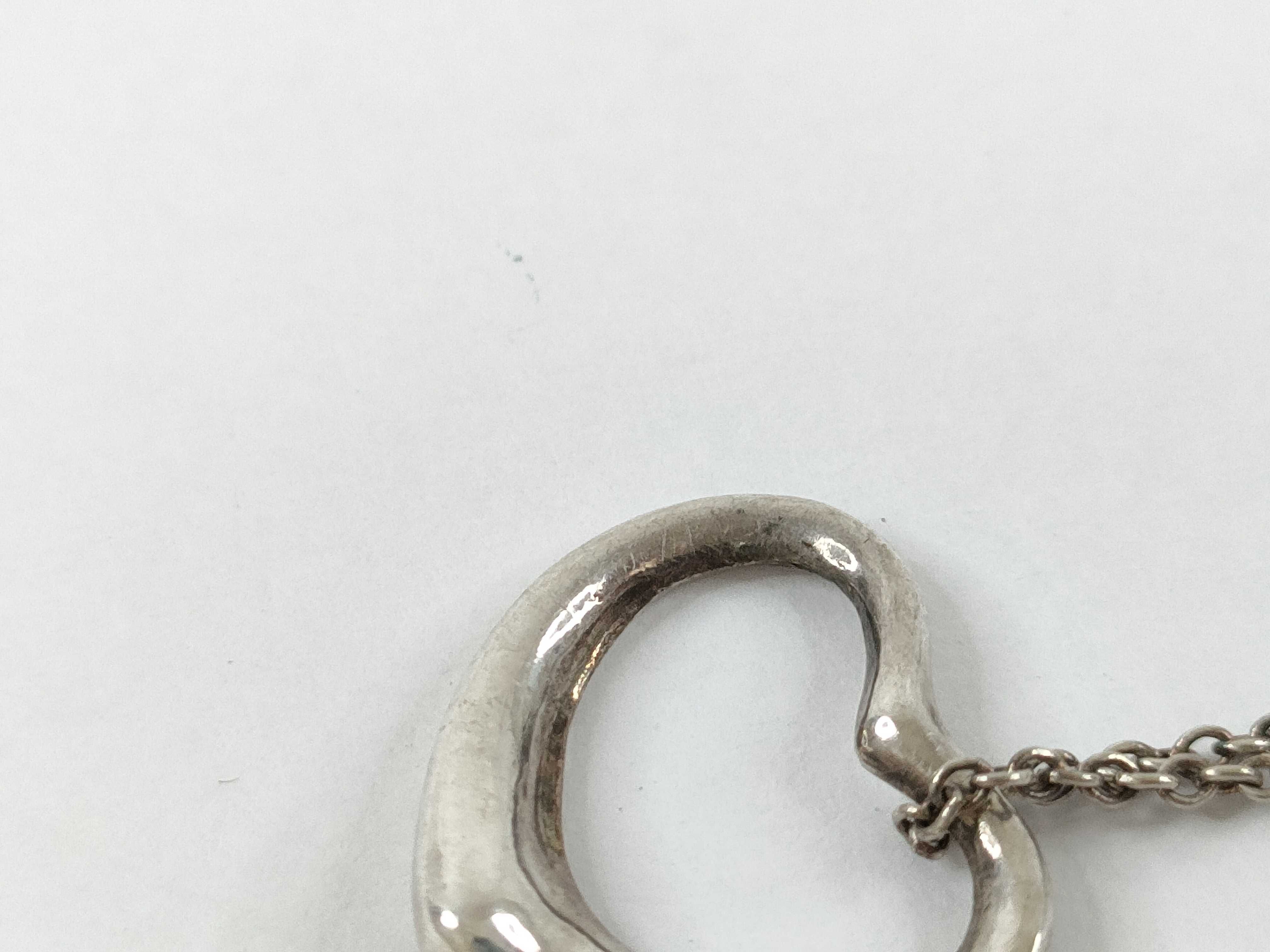 【水曜終了】(10221_0435)Tiffany&Co. オープンハート オープンハート SV925 2.3g ネックレス