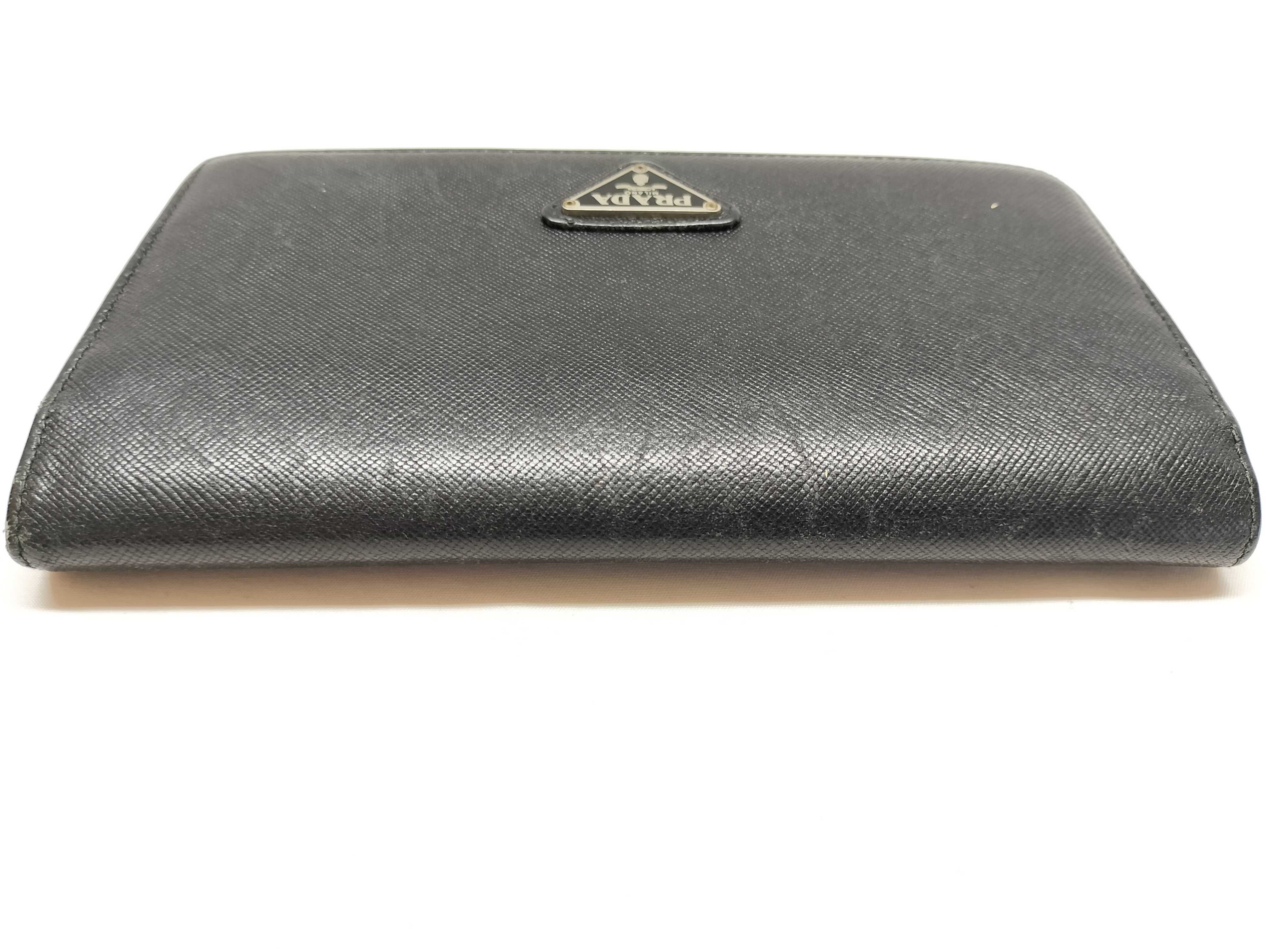 【水曜終了】(10230_0251)PRADA 長財布 ブラック 財布