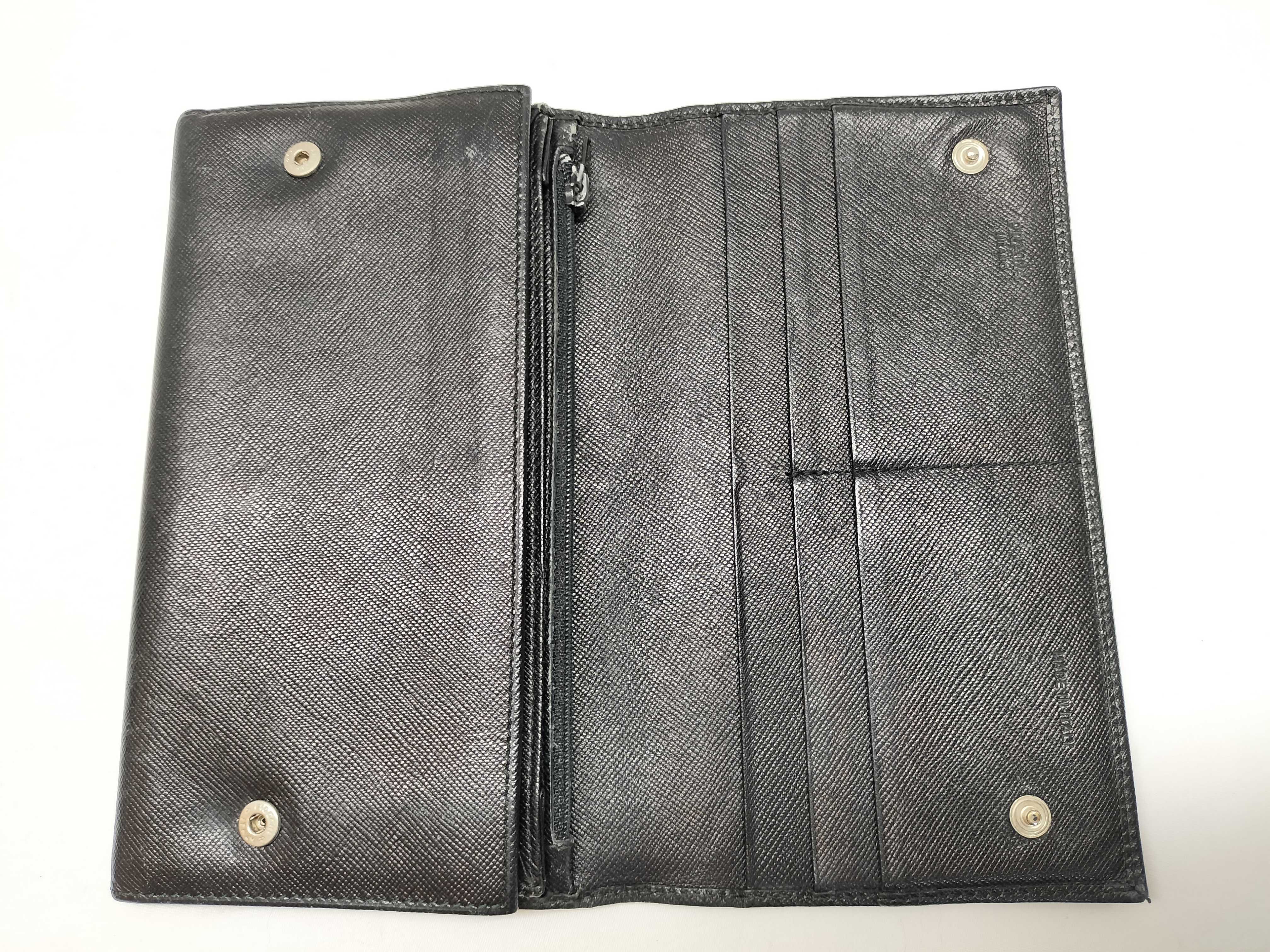 【水曜終了】(10230_0251)PRADA 長財布 ブラック 財布