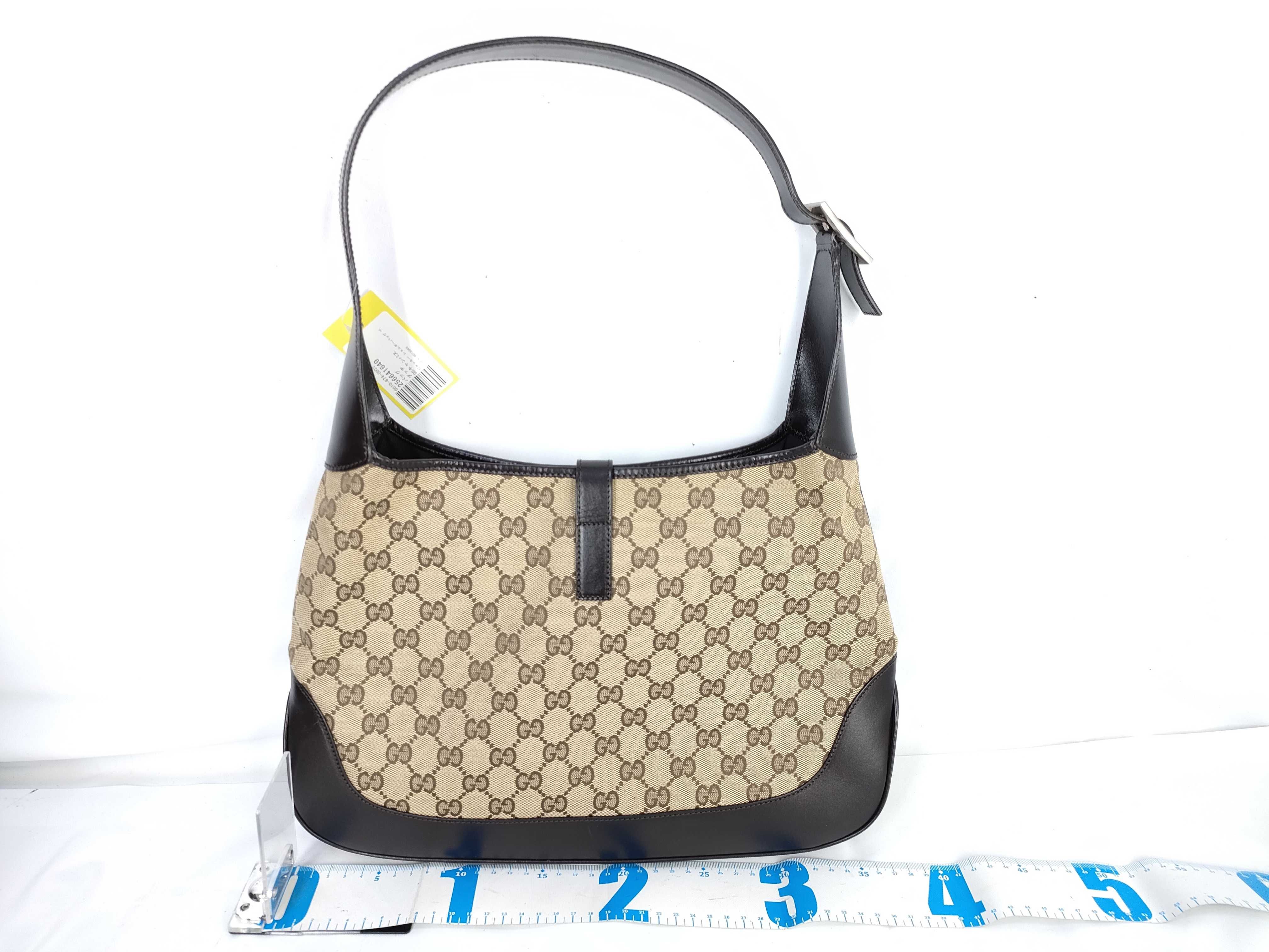 【水曜終了】(10230_0018)GUCCI GGキャンバス ジャッキー ショルダーバッグ ベージュ 0013346 ショルダーバッグ