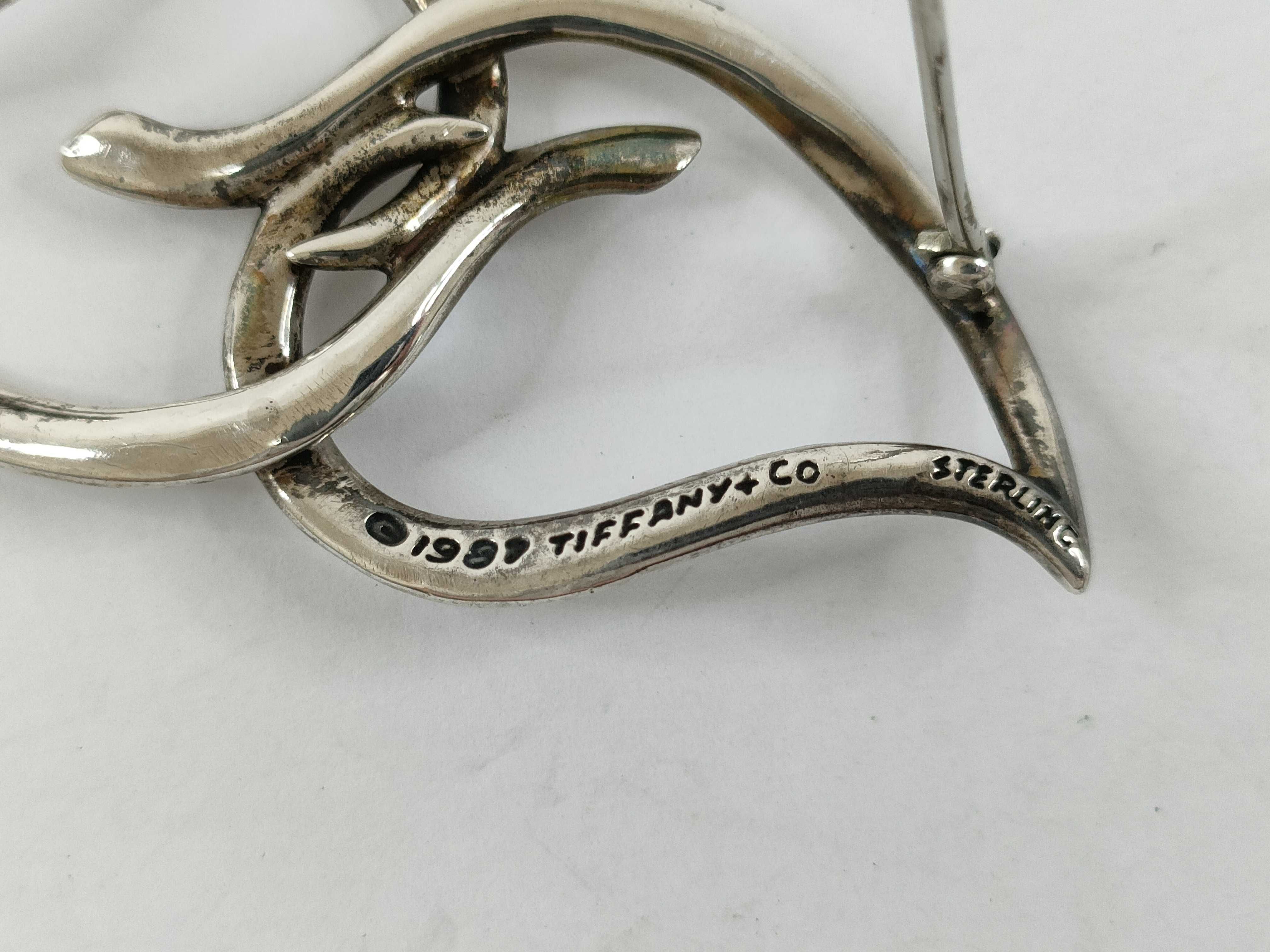 【水曜終了】(10221_0439)Tiffany&Co. ハート SV925 ブローチ