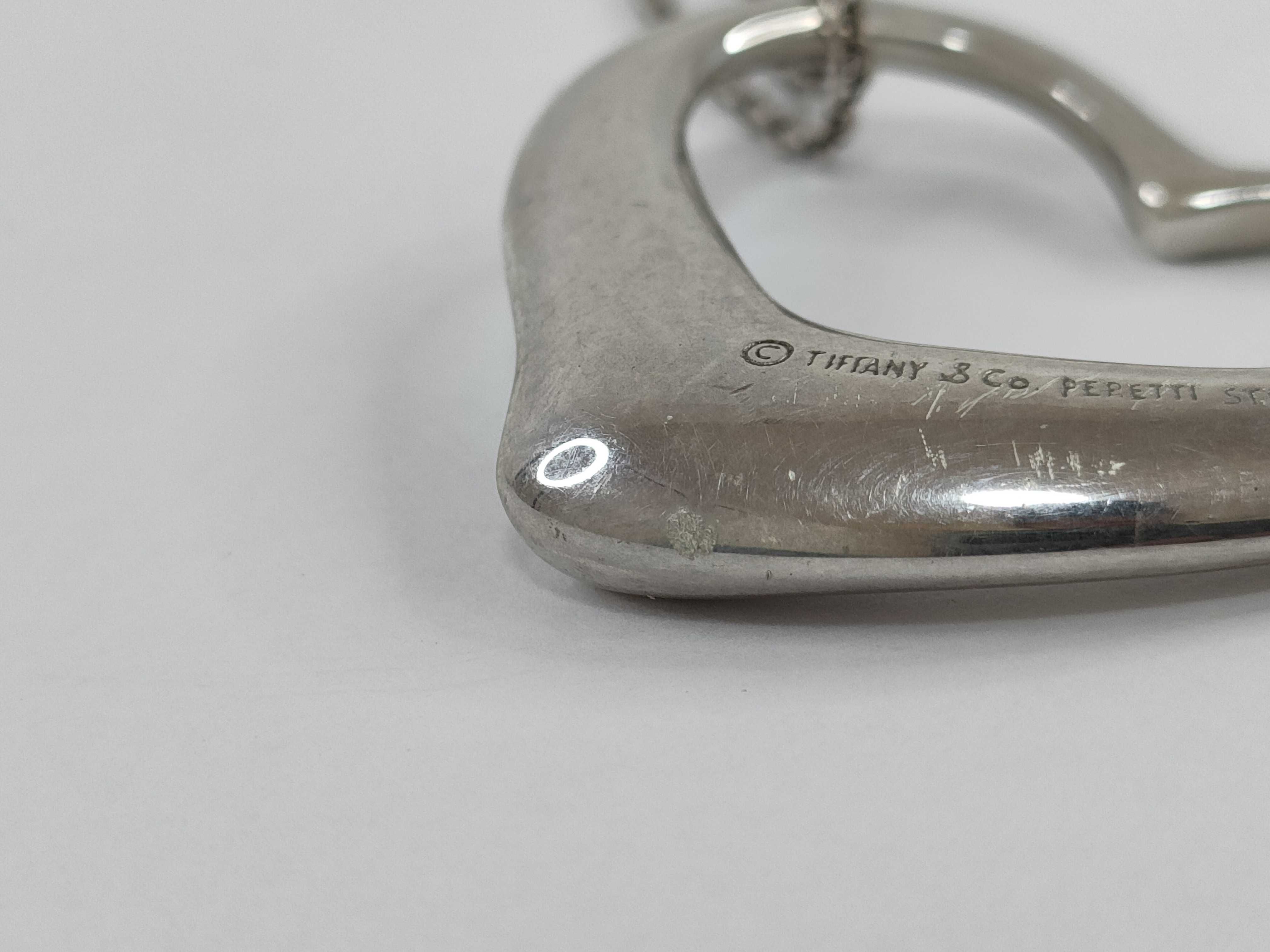 【水曜終了】(10221_0440)Tiffany&Co. オープンハート オープンハート SV925 ネックレス