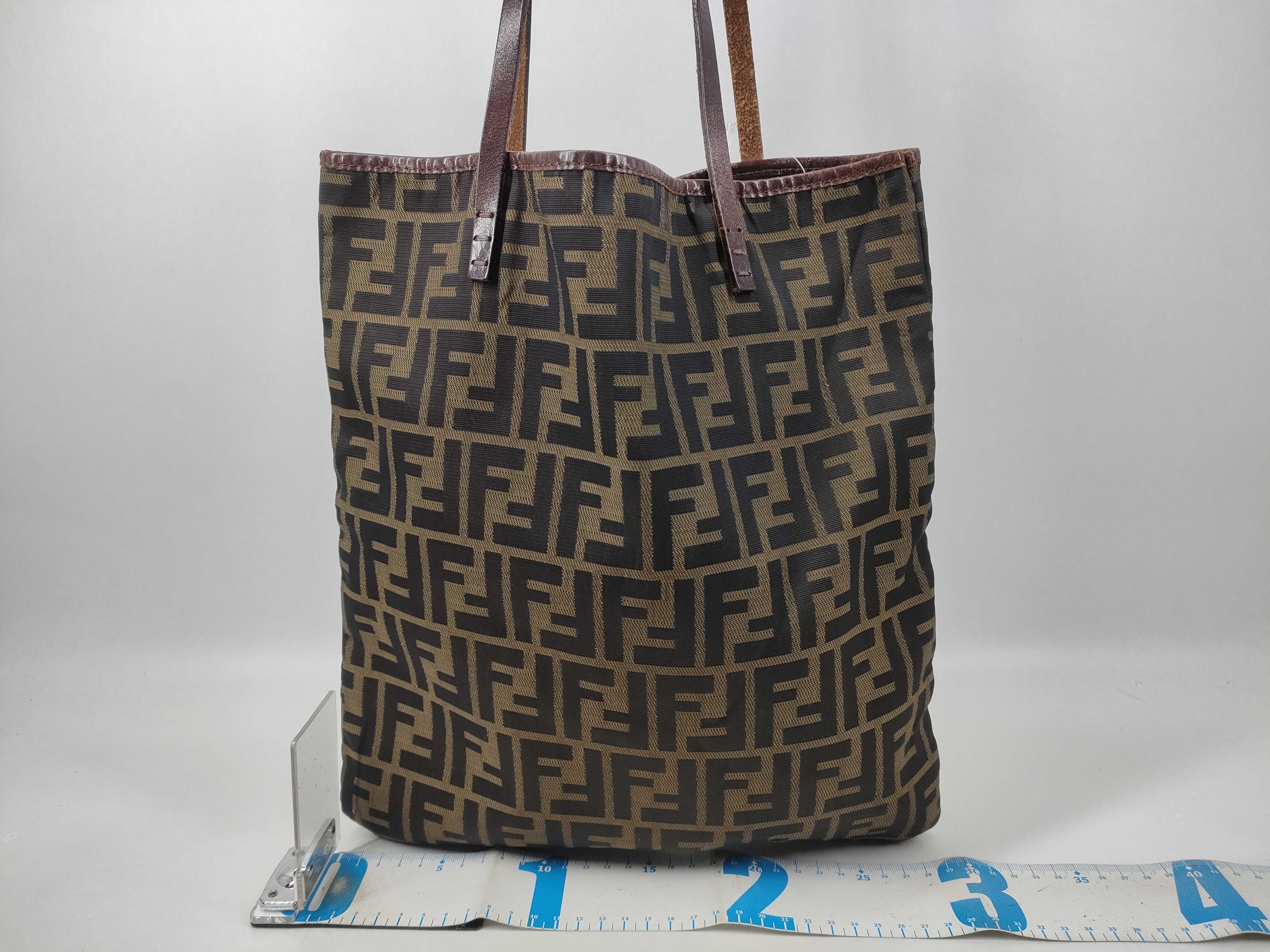 【水曜終了】(10230_0319)FENDI ズッカ柄 ズッカ キャンバストートバッグ トートバッグ
