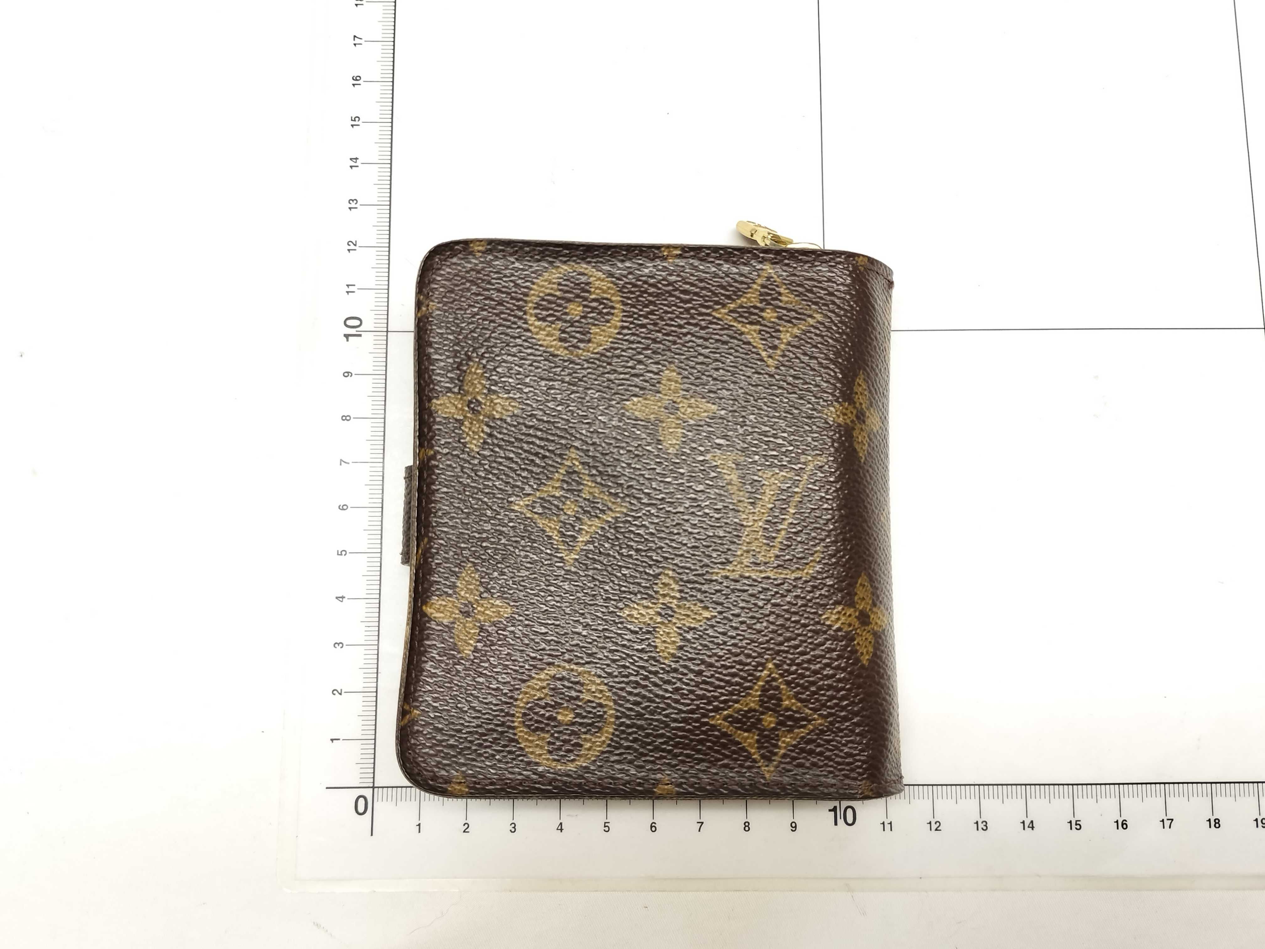 【水曜終了】(10229_0175)LOUIS VUITTON モノグラム コンパクトジップ 財布
