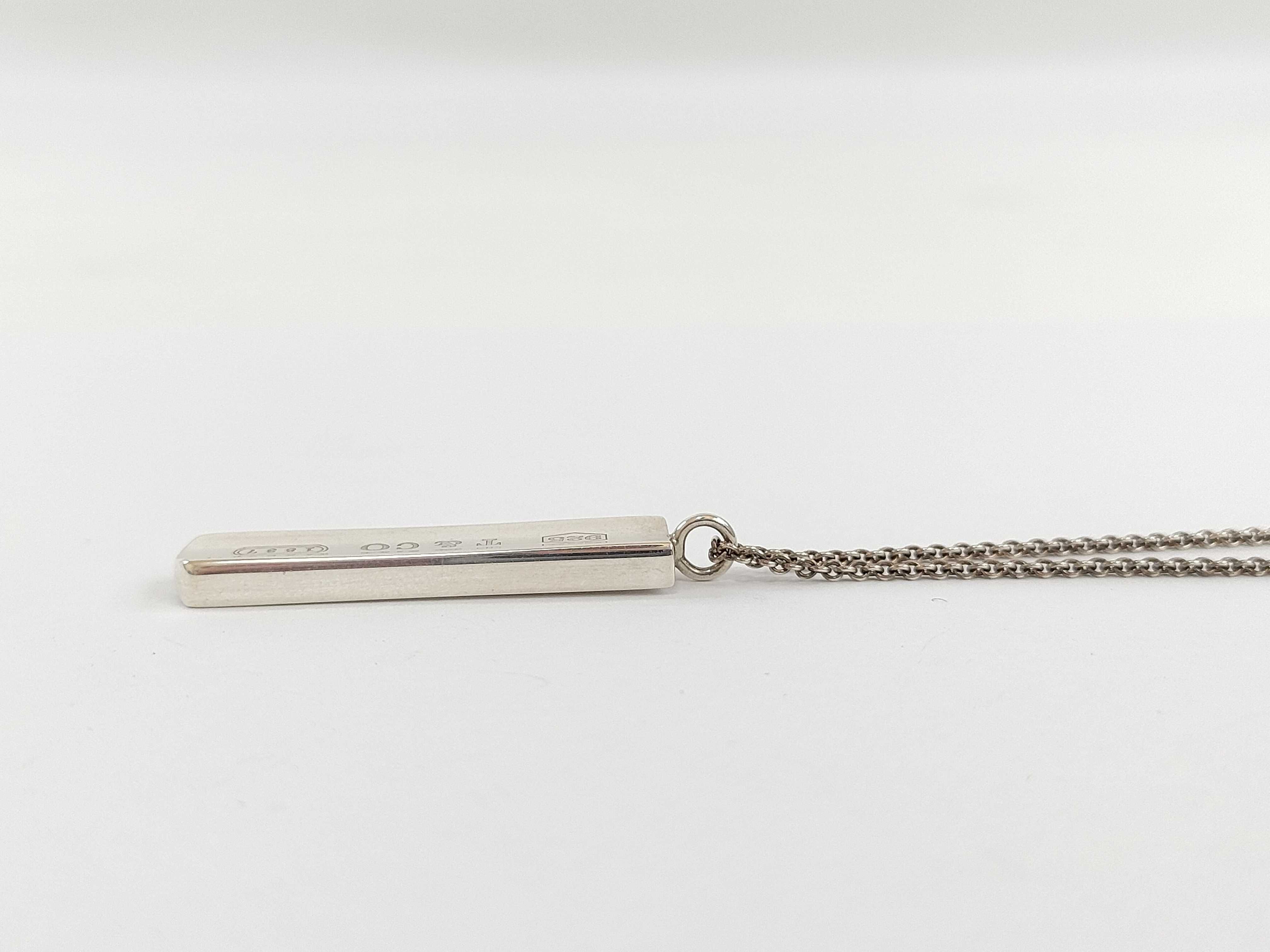 【水曜終了】(10221_0319)▼Tiffany&Co. バープレート ネックレス ネックレス