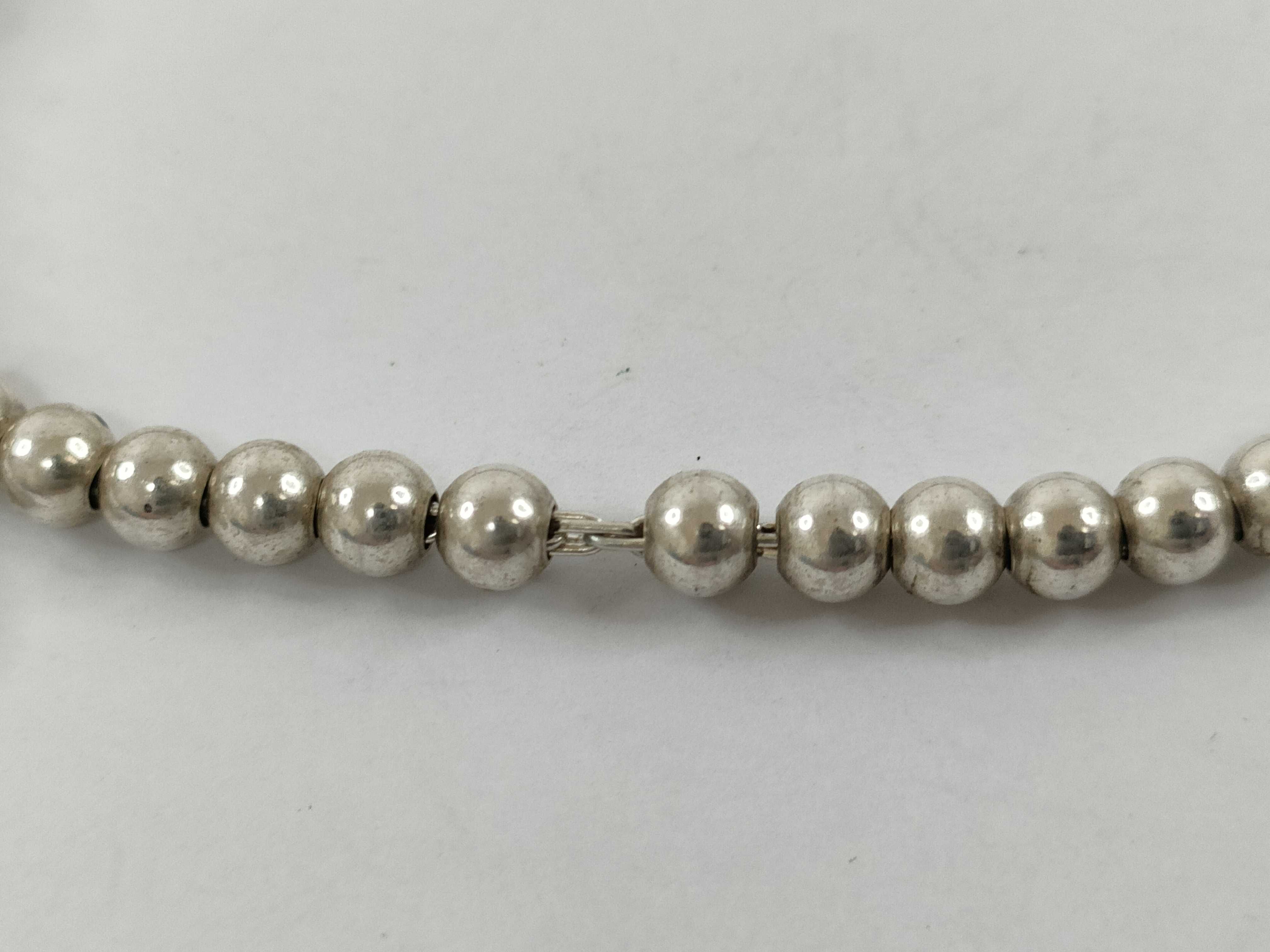 【水曜終了】(10221_0445)Tiffany&Co. ボールチェーン ハートブレスレット ブレスレット・バングル