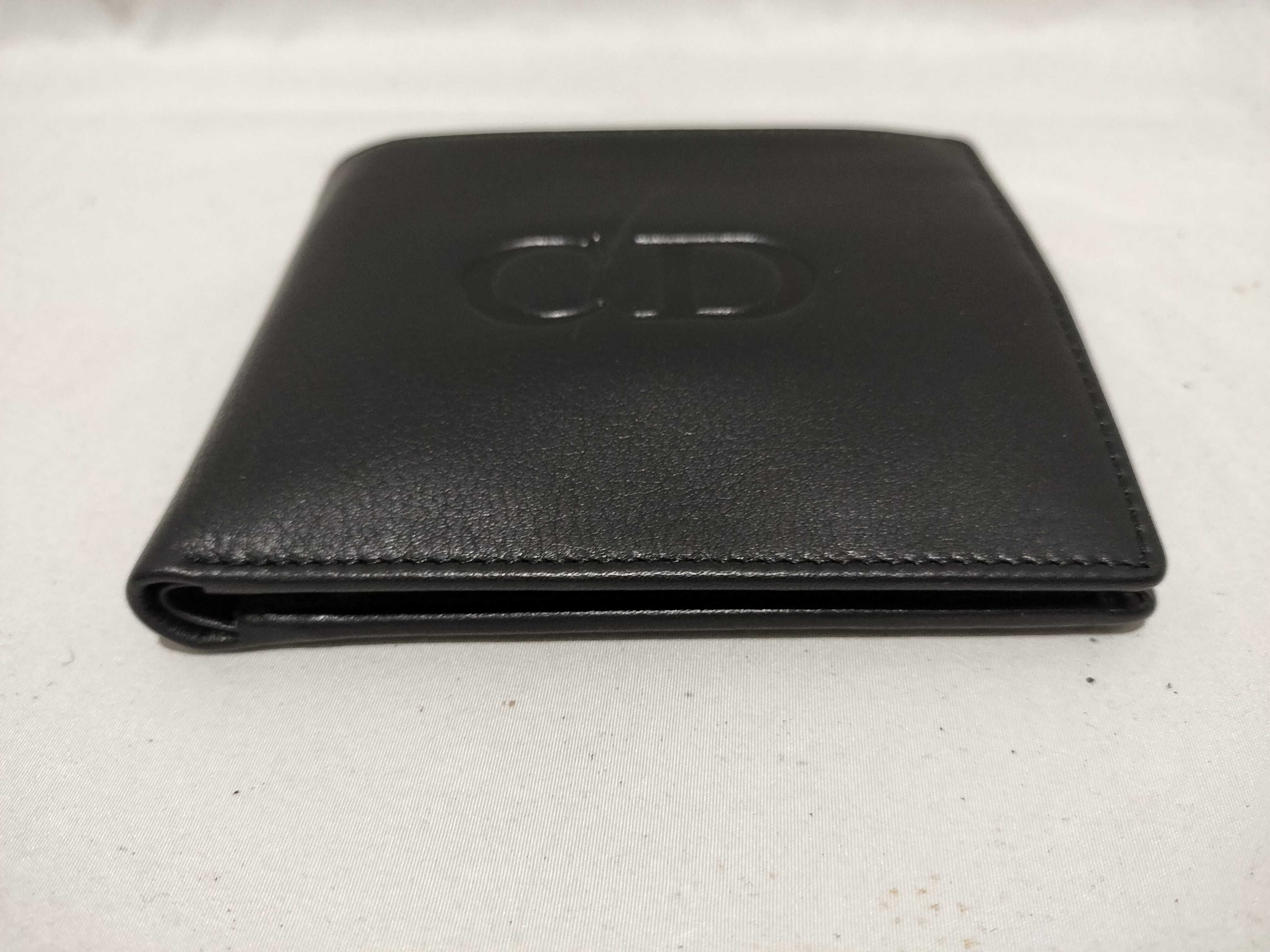 【水曜終了】(10221_0727)Dior レザー 二つ折り財布 CD 財布